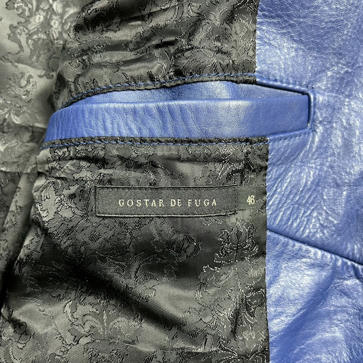 GOSTAR DE FUGA Gostar De Fuga blue biker leather jacket vkei style Size US S / EU 44-46 / 1 - 8 Thumbnail