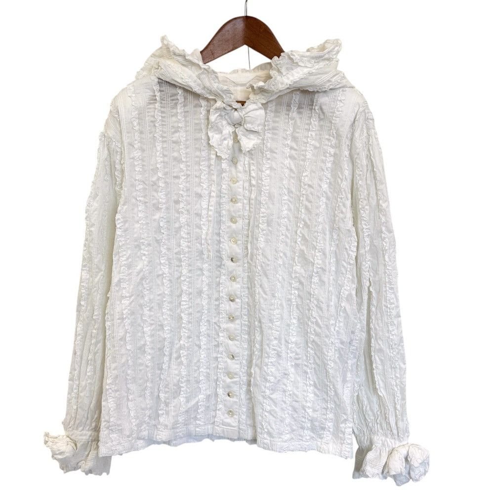 Other Other PINK HOUSE Ruffle Hoodie Shirt Textile Tops DUTY FREE for USA Size ONE SIZE - 1 Thumbnail