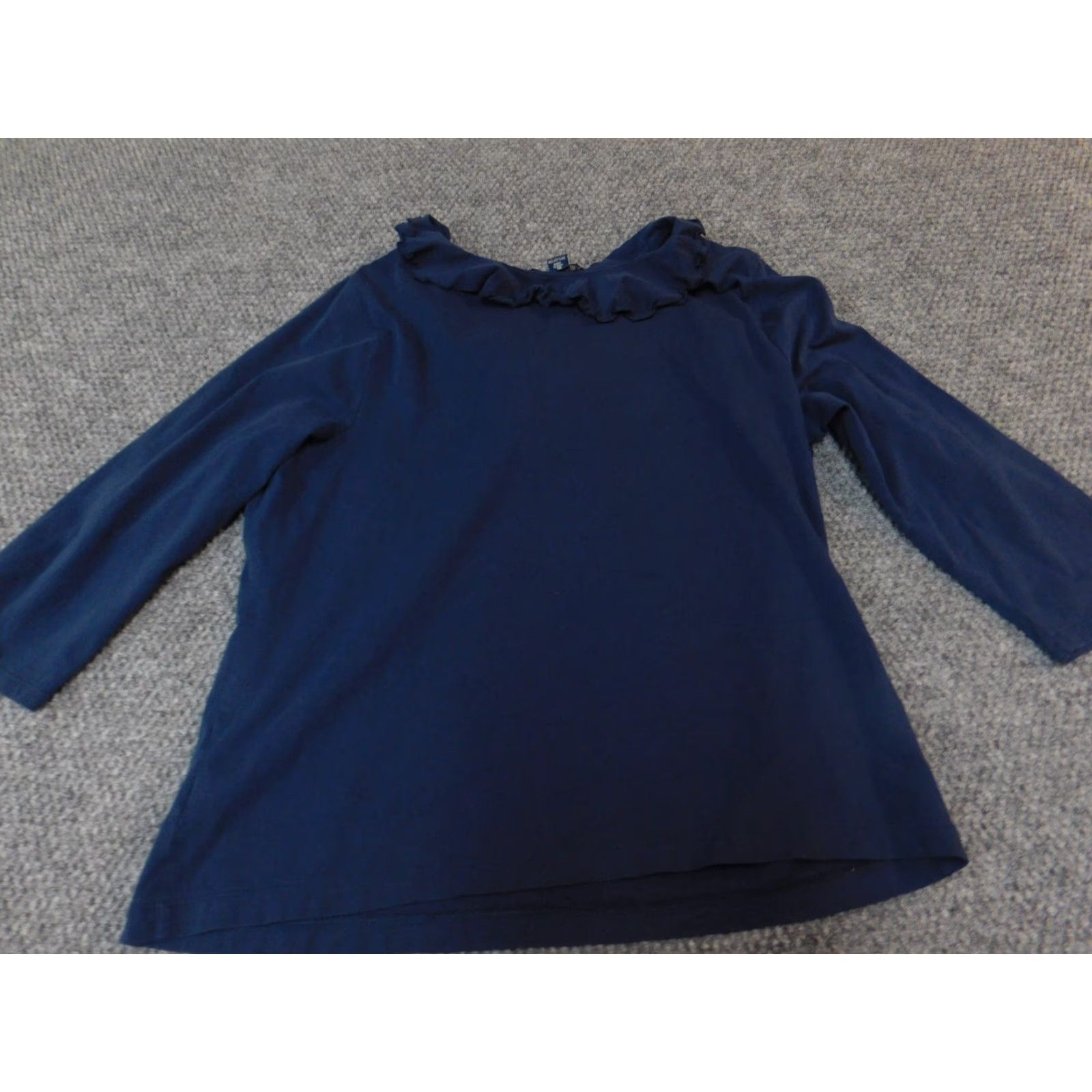 Chaps Chaps Blouse Shirt Women XL Blue Crew Neck Pullover Classic Casual Stretch Breathable Size XL / US 12-14 / IT 48-50 - 5 Thumbnail