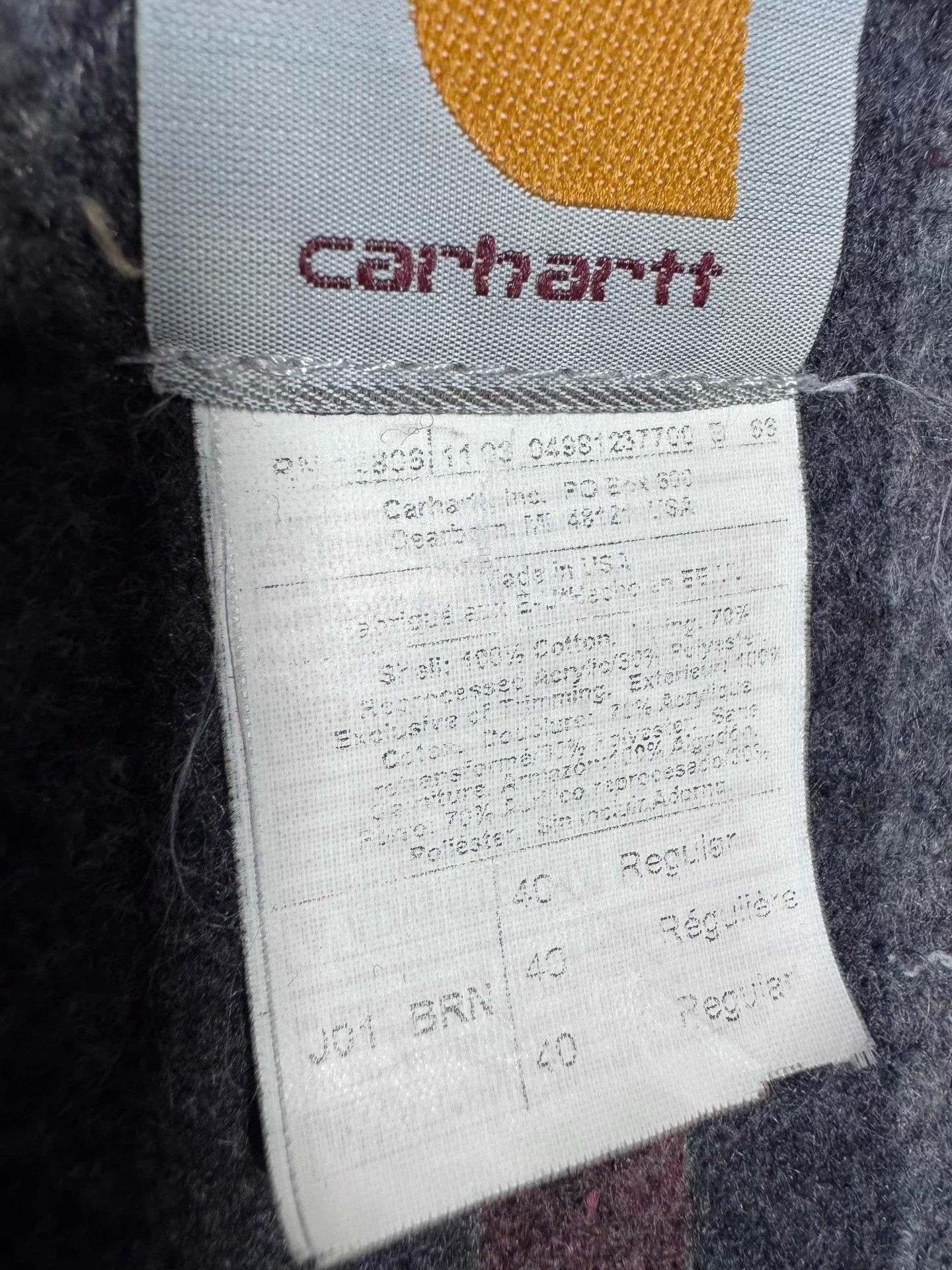 Carhartt Carhartt J01 Detroit Brown M USA Vintage Size US M / EU 48-50 / 2 - 9 Thumbnail