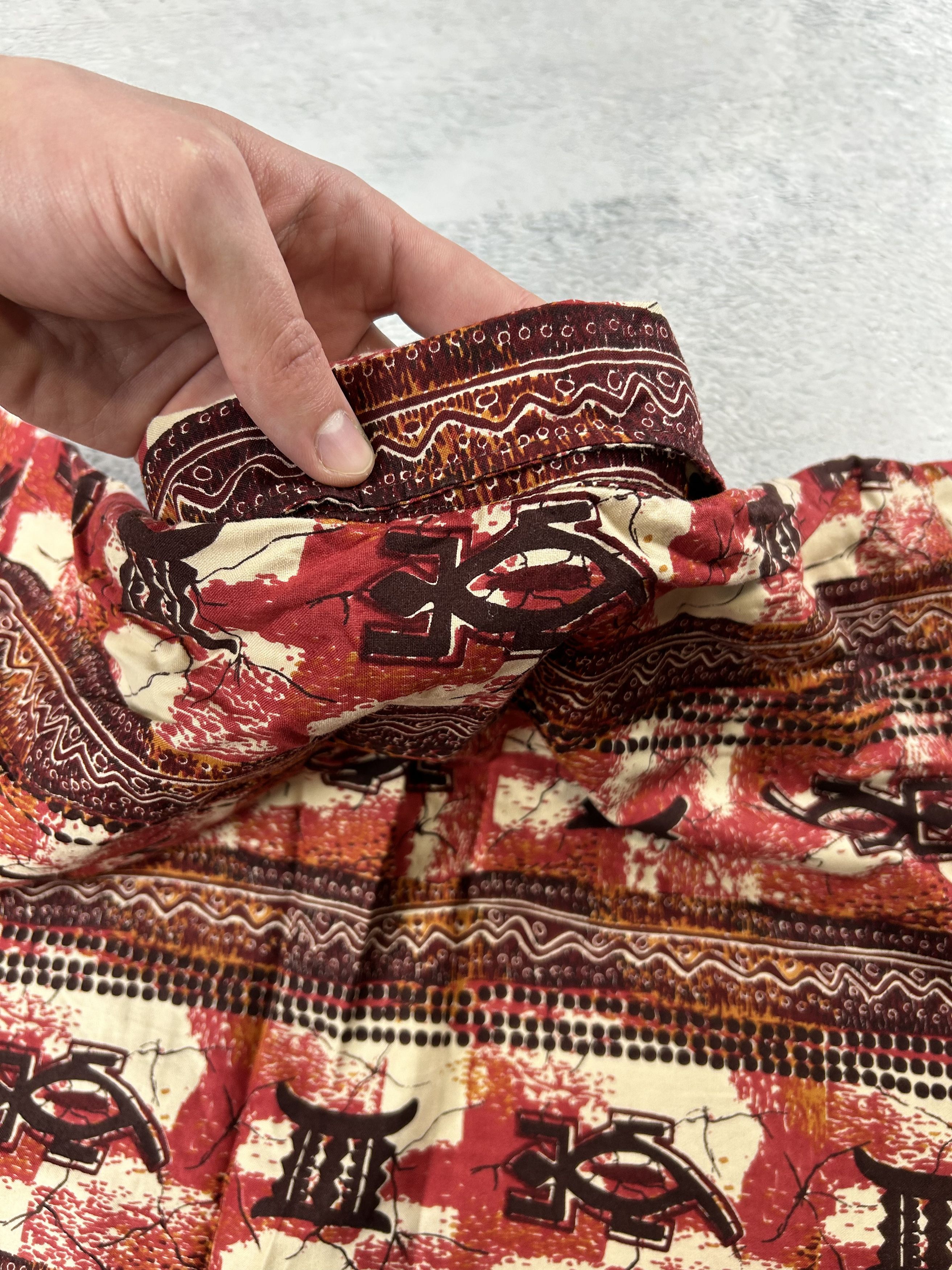 Flannel × Japanese Brand × Vintage Vintage Chinese shirts Monogram AOP Oldmoney Oversize Size US XL / EU 56 / 4 - 9 Thumbnail