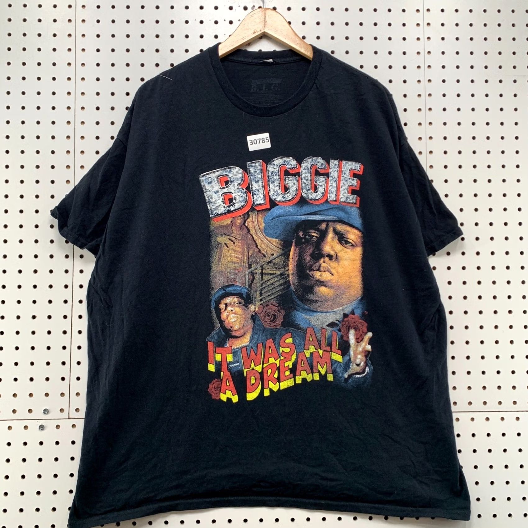Etro Notorious BIG Shirt Mens 2XL Black Rap Tee Retro Hip Hop Short SLeeve 26X30 Size US XXL / EU 58 / 5 - 2 Thumbnail