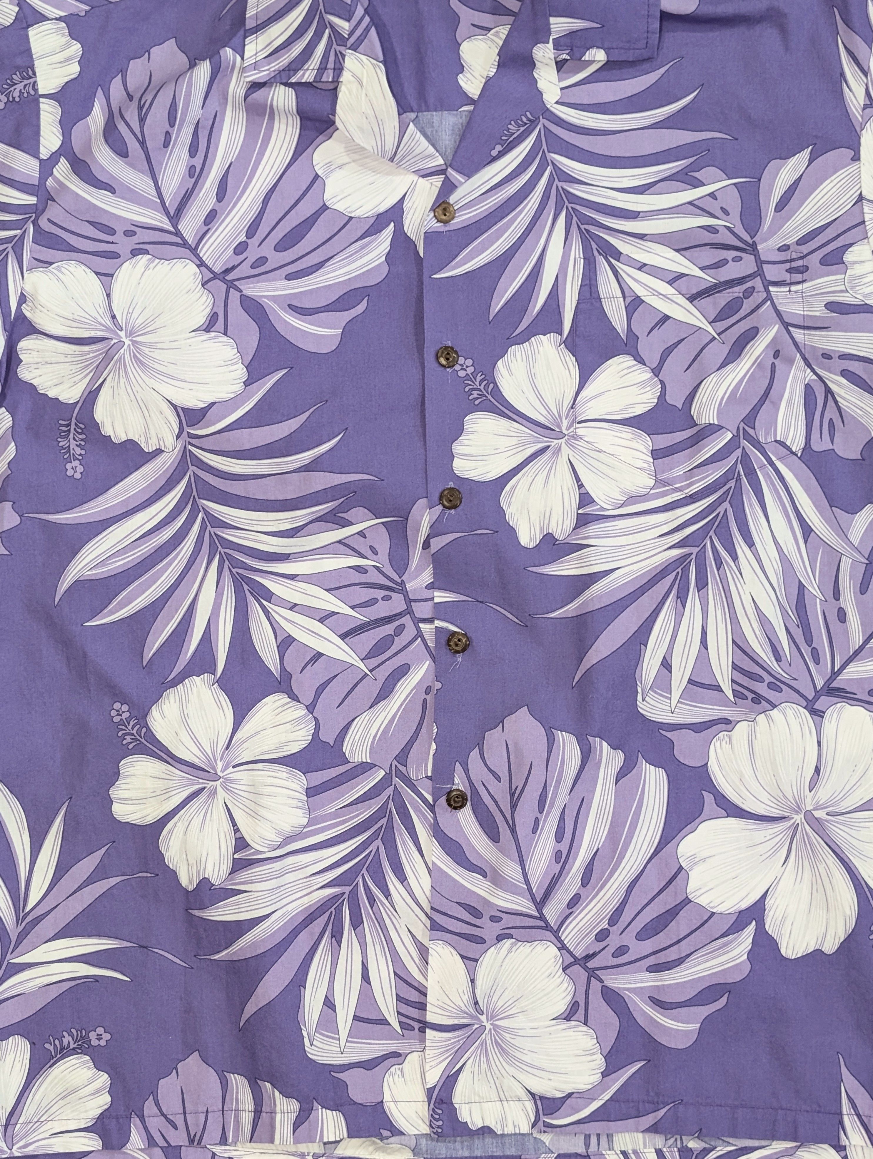 Vintage Vintage Pacific Legends Purple floral Hawaiian shirt SIZE L Size US L / EU 52-54 / 3 - 2 Thumbnail