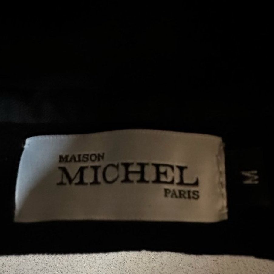 Maison Michel New Billy Black Velvet Beret size M 58 cm Designer Hat Size ONE SIZE - 6 Thumbnail