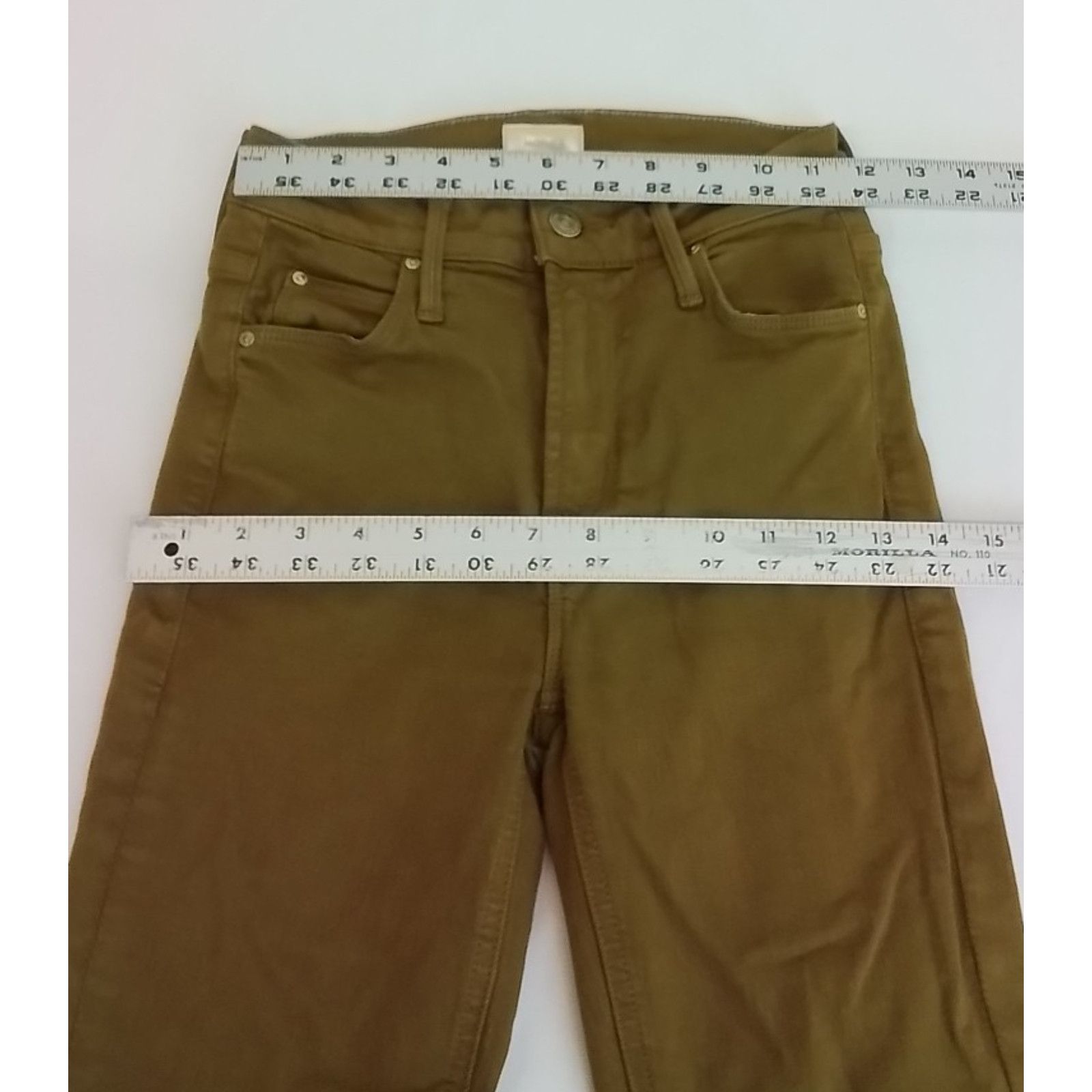 MOTHER Mother The Mid Rise Dazzler Jeans Women's 24 Brown Ankle Size 24" / US 00 / IT 34 - 12 Thumbnail