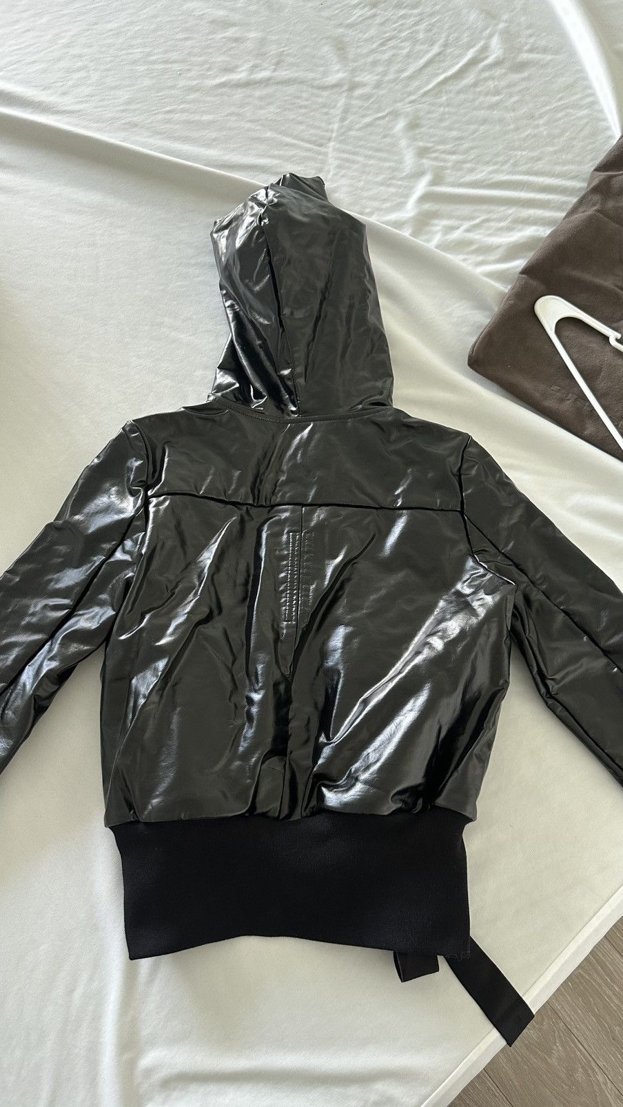 Rick Owens Drkshdw Rick owens DRKSHDW black coated hoodie Size S / US 4 / IT 40 - 6 Thumbnail