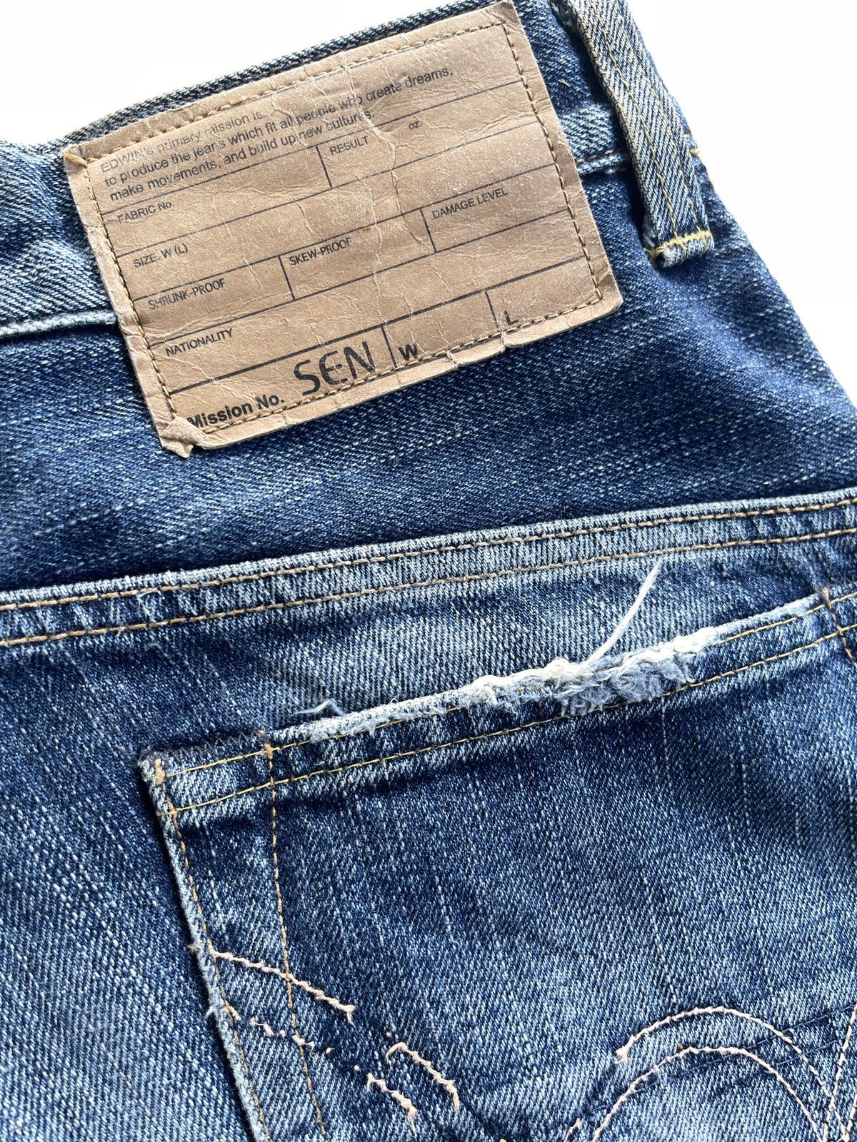 Edwin Vintage Edwin SEN Selvedge Rusty Denim Size US 32 / EU 48 - 10 Thumbnail