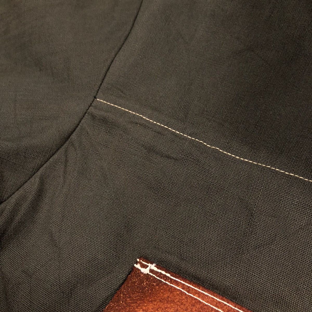 Japanese Brand × Vintage Sun Faded Unknown Smock Cotton Canvas With Leather Pocket Size US S / EU 44-46 / 1 - 8 Thumbnail