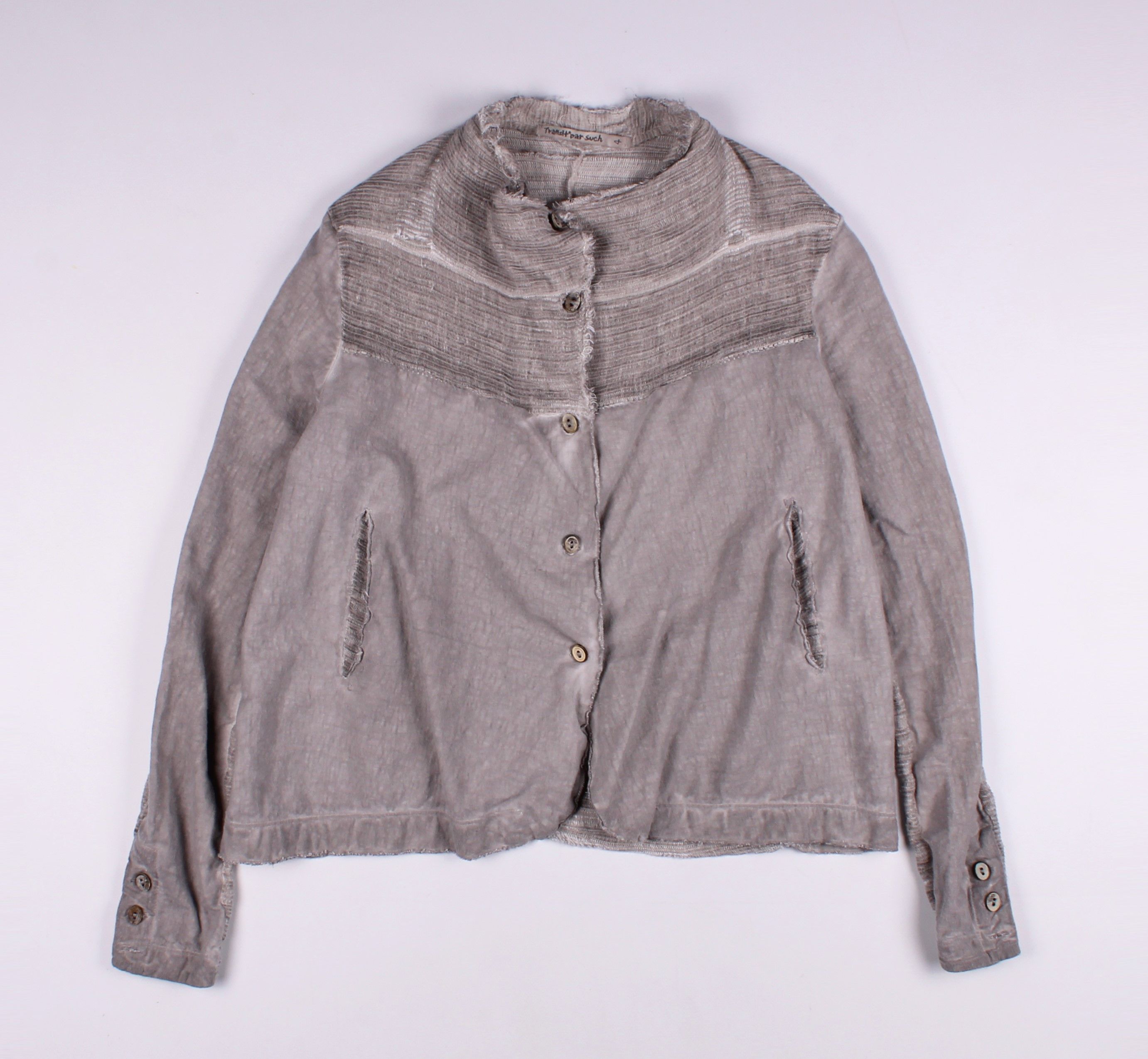 Transit Transit Par-Such Distressed Avant Garde Dyed Blazer Size L / US 10 / IT 46 - 1 Thumbnail
