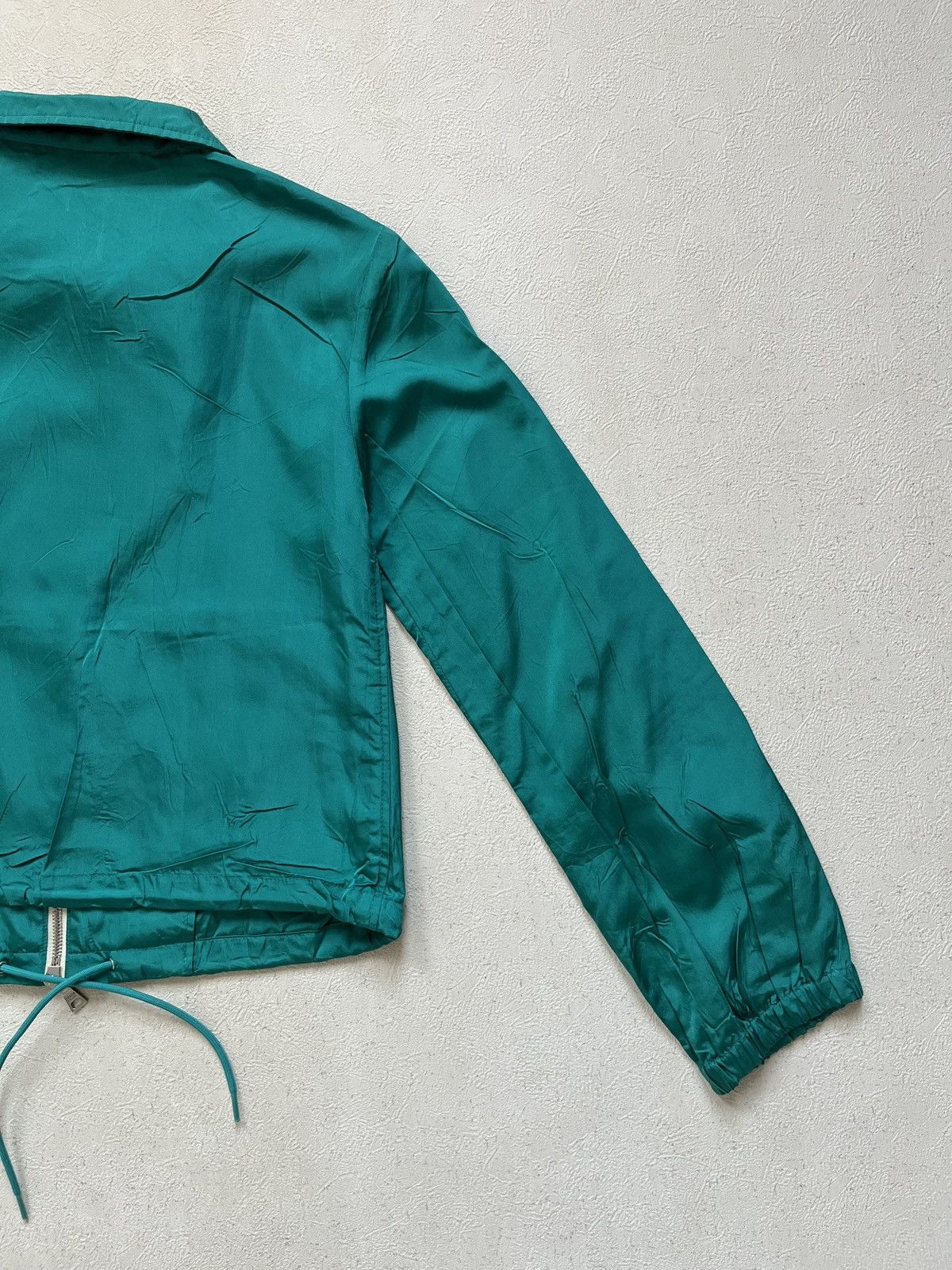 Prada Prada Emerald Green Silk Jacket Size S / US 4 / IT 40 - 13 Thumbnail