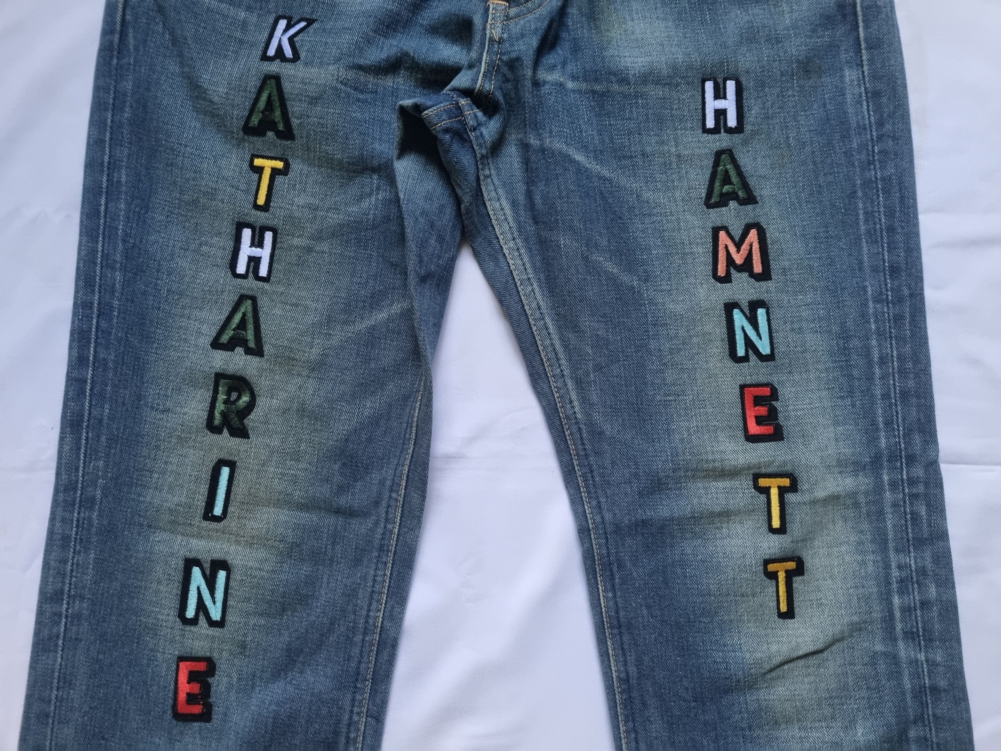 Katharine Hamnett London × Lee Lee Riders Sanforized For Katherine Hamnett Denim Jeans Size US 32 / EU 48 - 11 Thumbnail