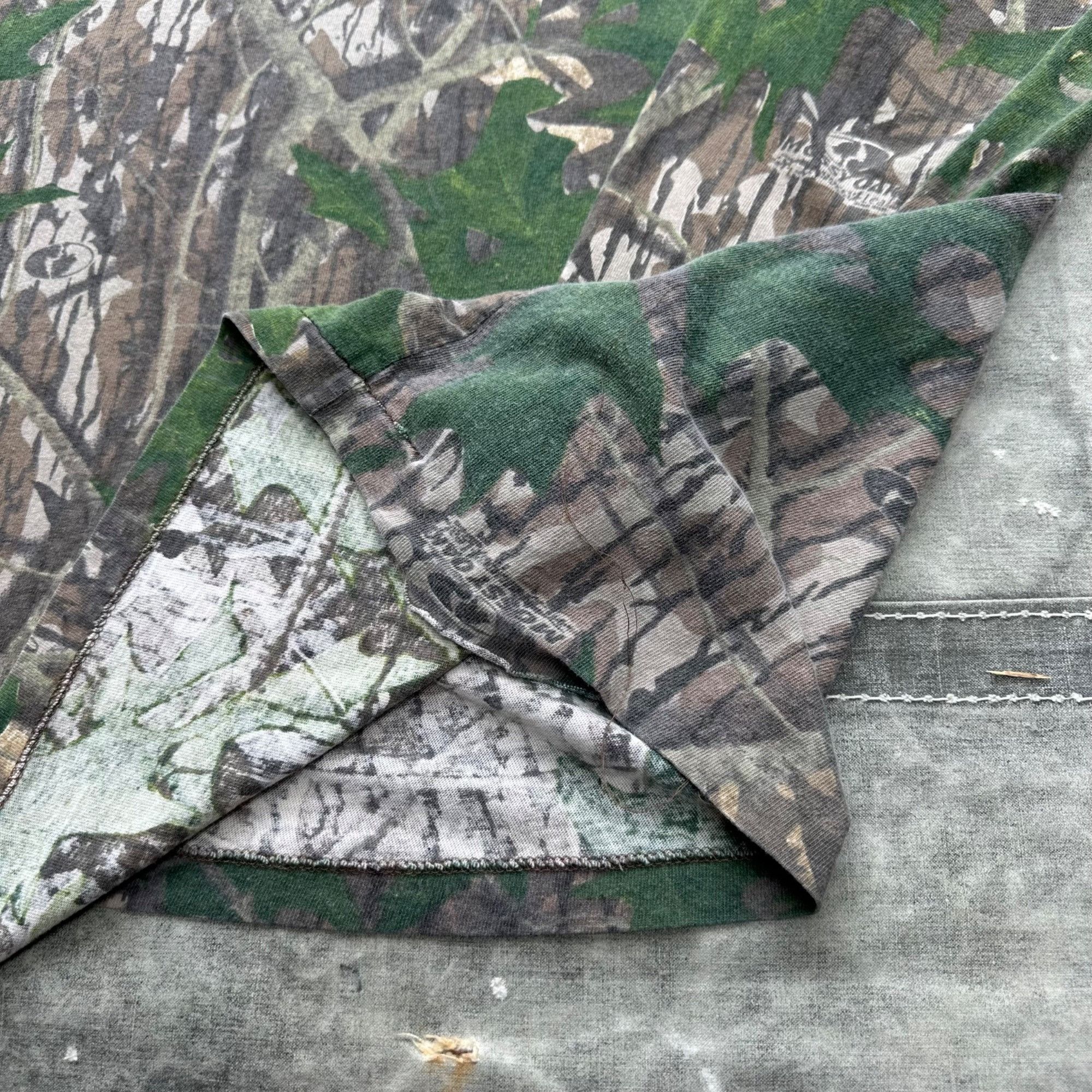 Mossy Oaks × Vintage Vintage 90s Mossy Oak Shadow Leaf Longsleeve Pocket Shirt Size US XXL / EU 58 / 5 - 4 Thumbnail