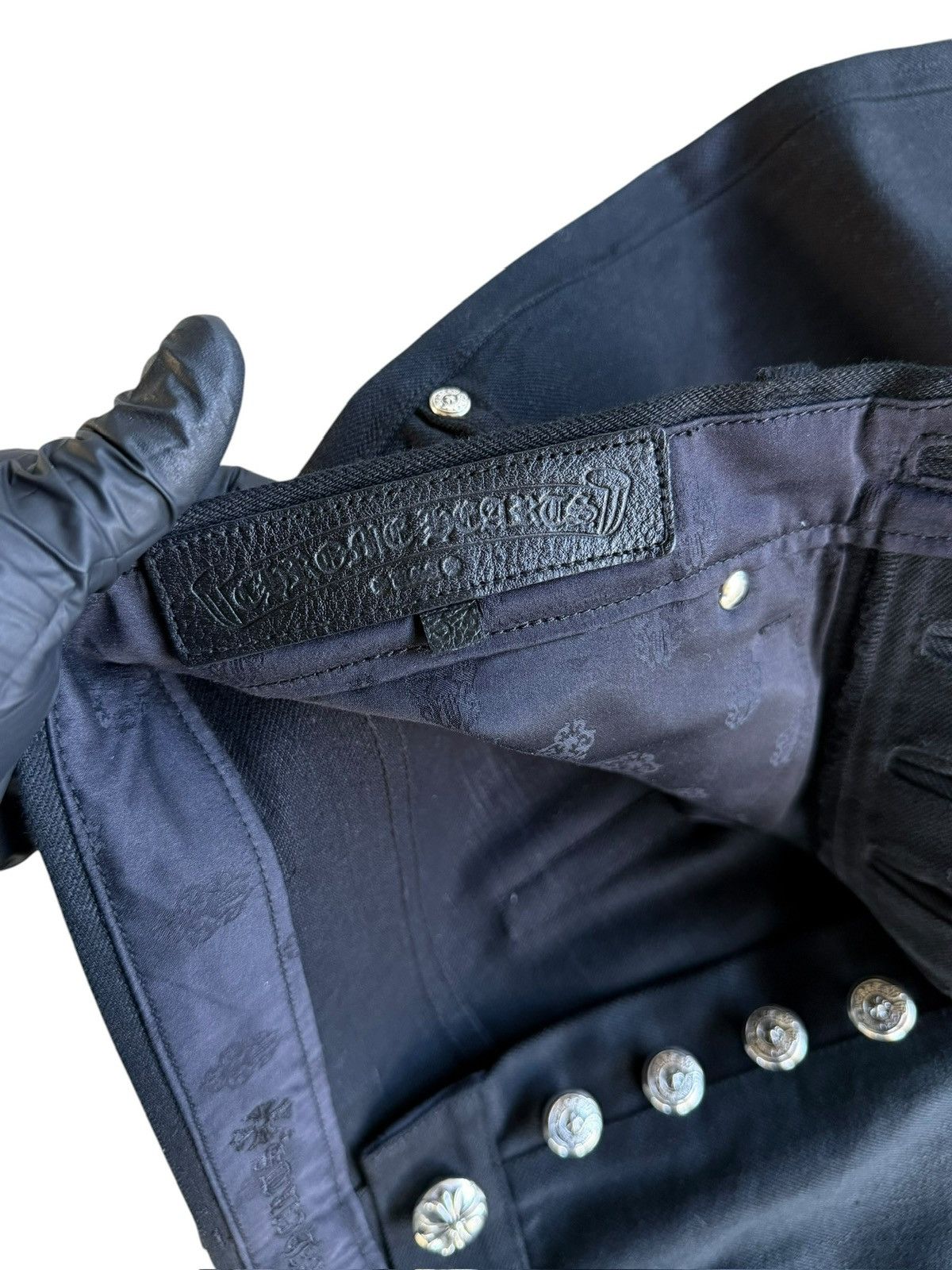 Chrome Hearts Chrome Hearts Fleur Knee Denim 30 Size US 30 / EU 46 - 14 Thumbnail