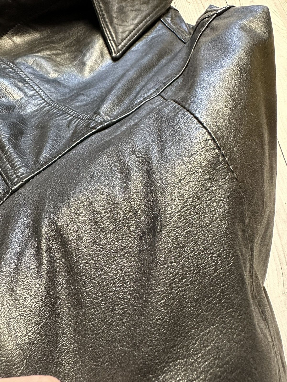 Harley Davidson × Vintage Vintage Harley Davidson leather jacket size L big logo Size US L / EU 52-54 / 3 - 6 Thumbnail