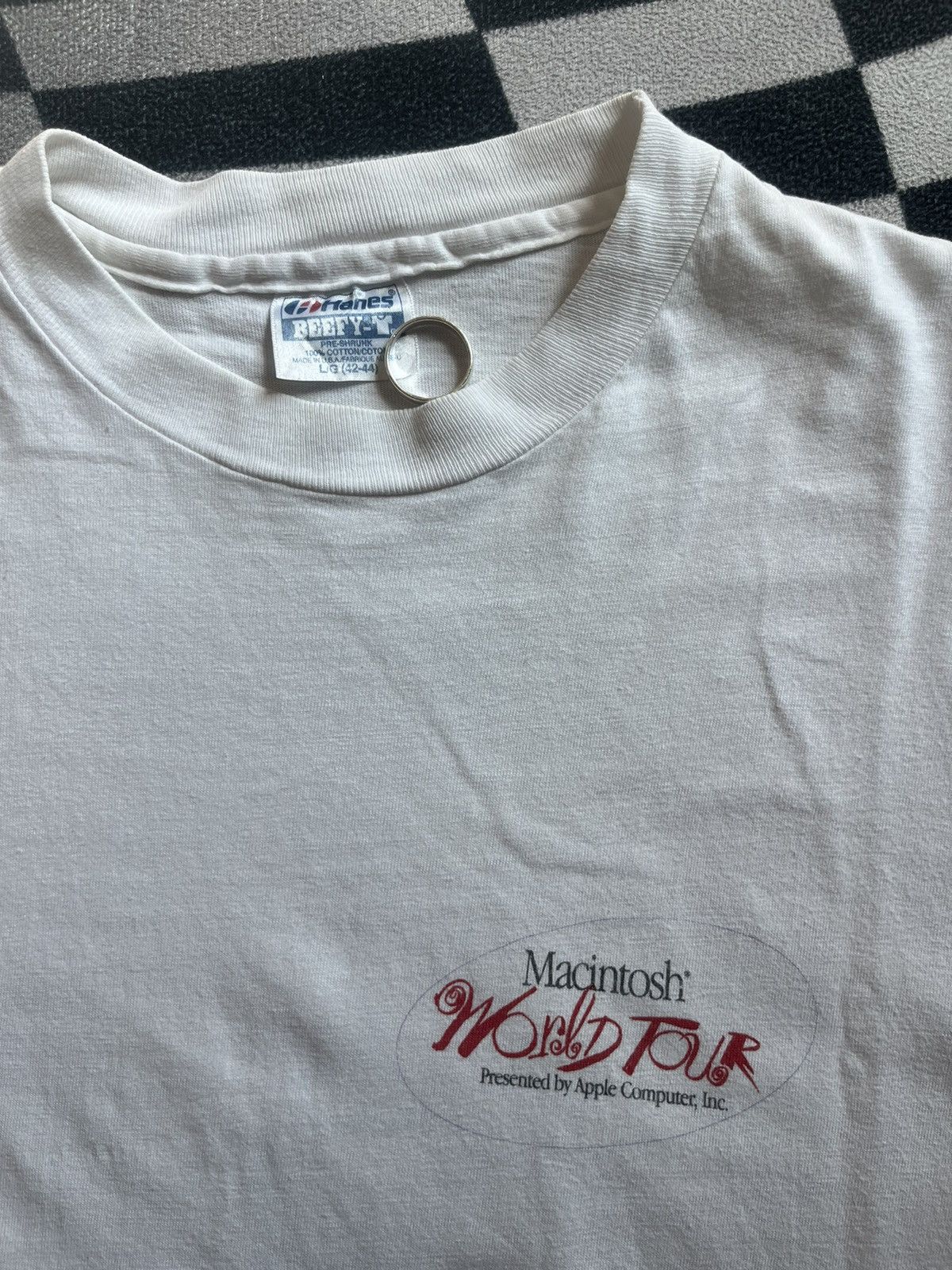 Mackintosh Vintage Macintosh World Tour Apple Computer 90’s Tshirt Size US L / EU 52-54 / 3 - 7 Thumbnail