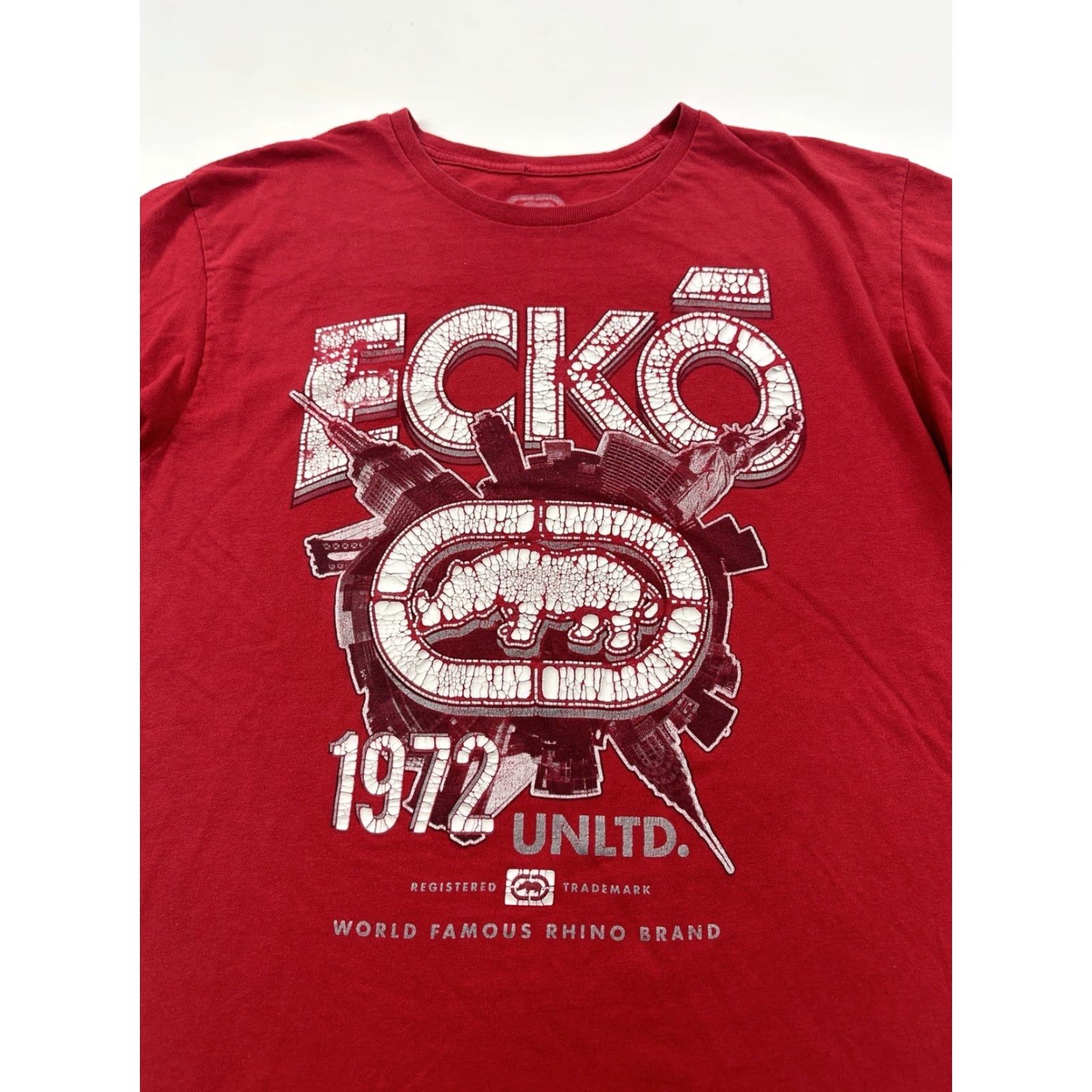Ecko Unltd. VINTAGE Ecko Unltd Shirt Mens XL Red Short Sleeve Spellout Logo T-Shirt Hip Hop Men XL Red Shirt Logos Vintage Size US XL / EU 56 / 4 - 2 Thumbnail