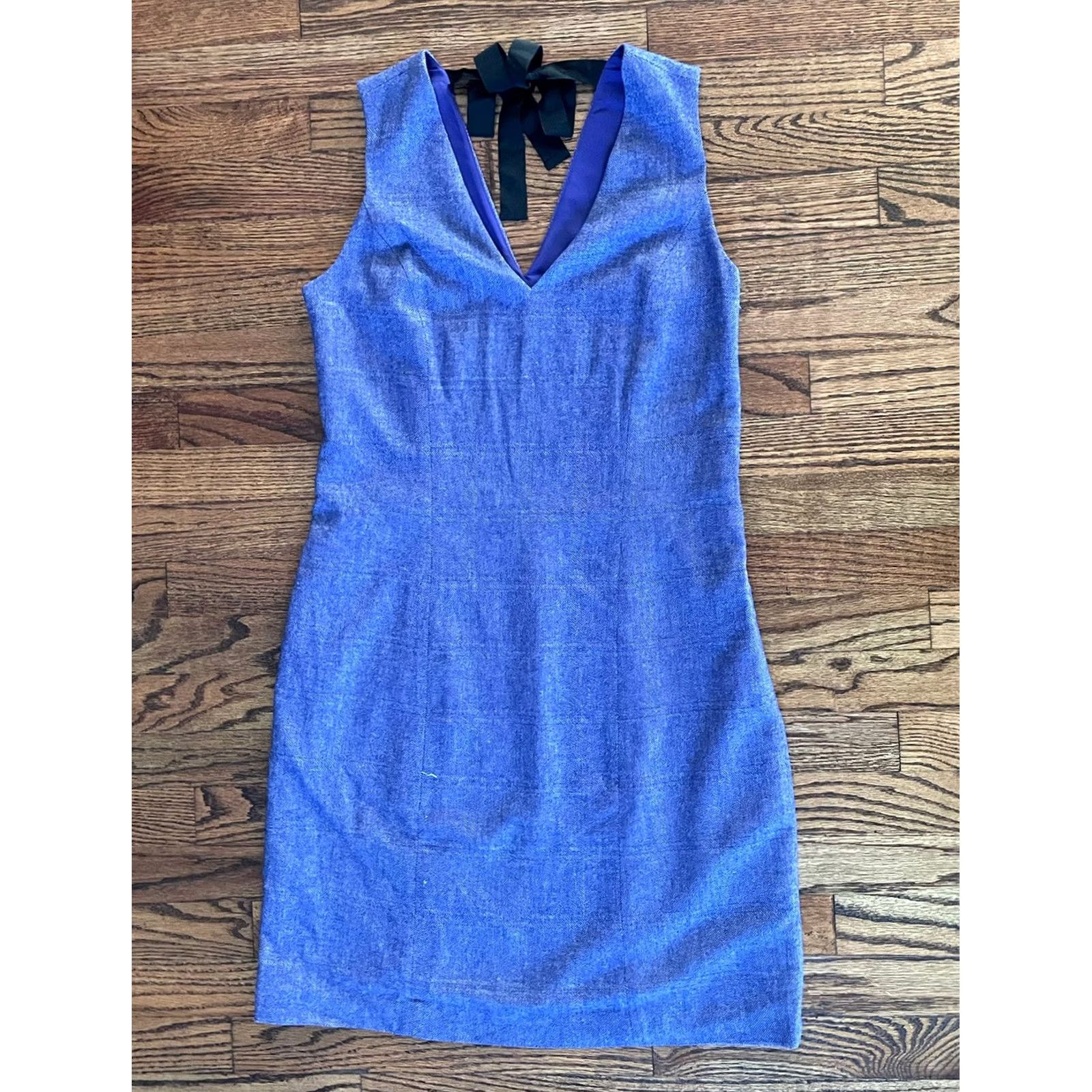 Banana Republic Banana Republic Dress Womens 10 Purple Neck Sleeveless Lined Style Size L / US 10 / IT 46 - 4 Thumbnail