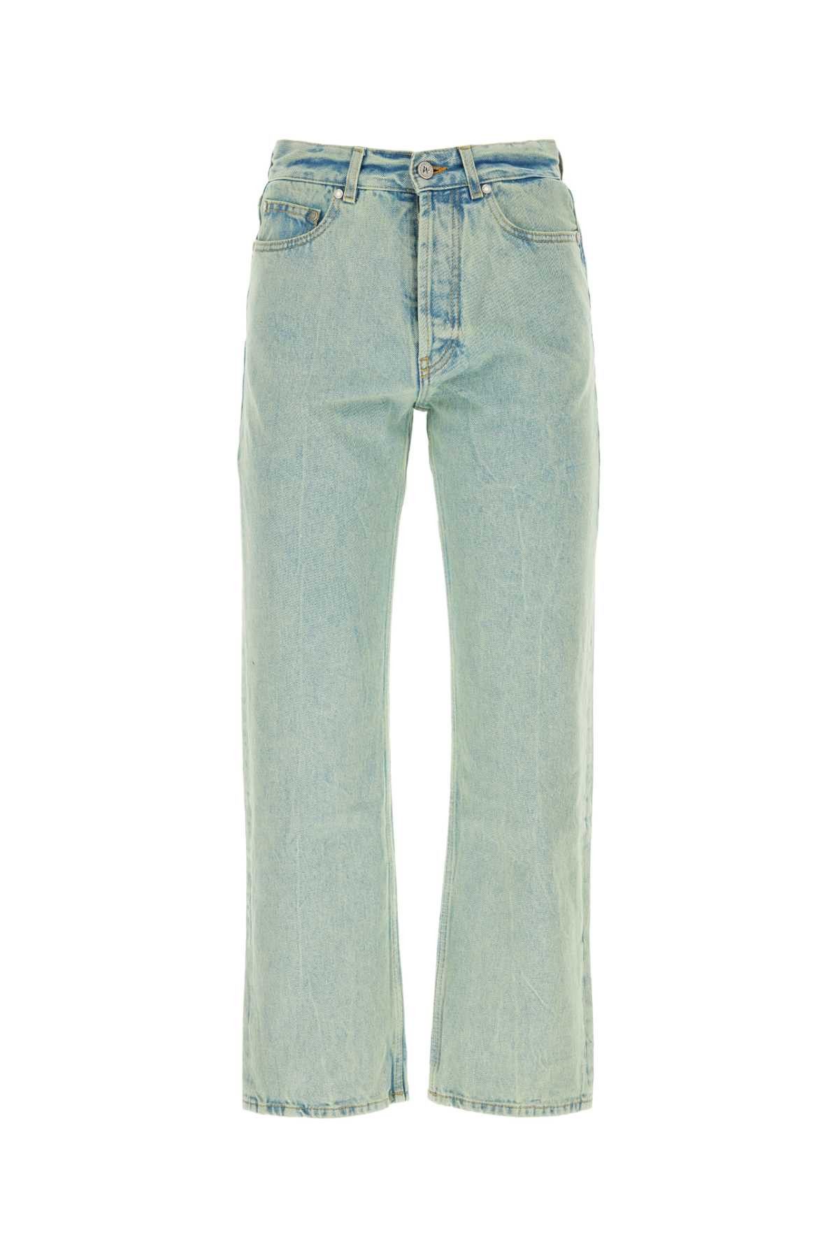 image of Palm Angels Mint Green Denim Jeans, Men's (Size 31)