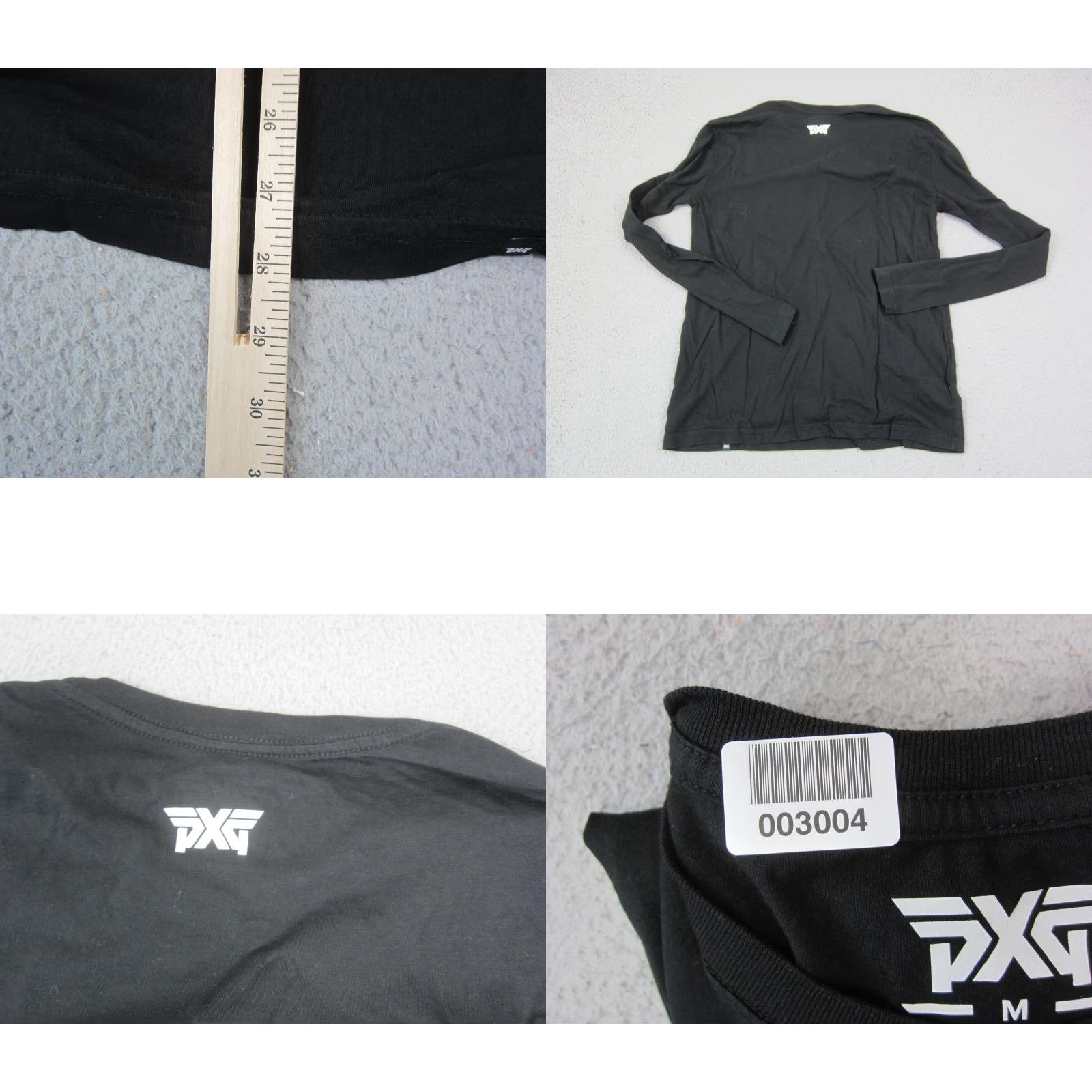 Vintage PXG Shirt Womens XL Black Logo T-Shirt Knit 100% Cotton Crew Neck Long Sleeve Golf Activewear Shoes? Size XL / US 12-14 / IT 48-50 - 8 Thumbnail