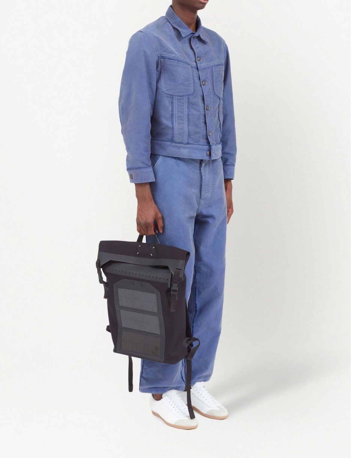 Maison Margiela $1.8K solar-powered device-charging waterproof backpack, IT Size ONE SIZE - 6 Thumbnail