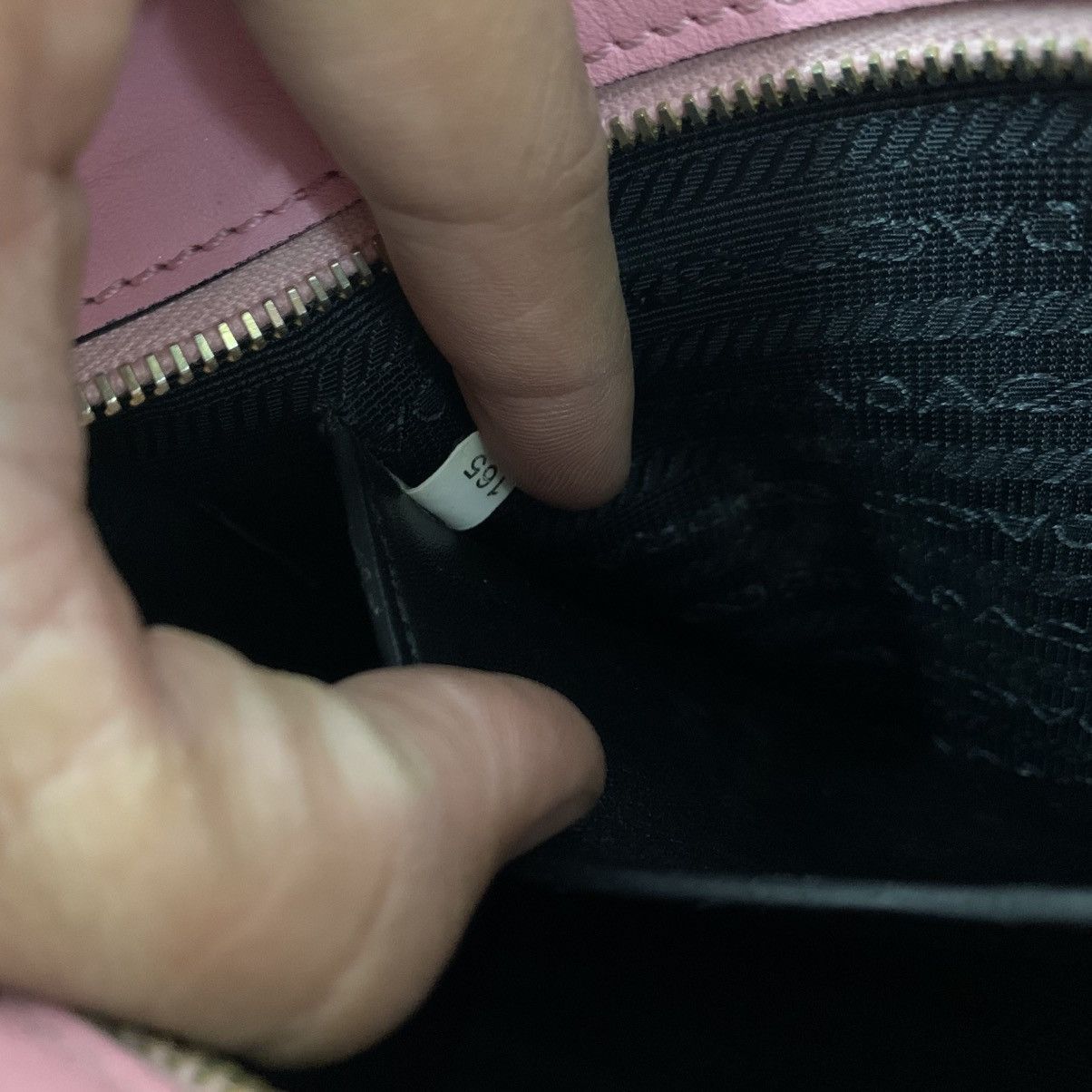 Prada Prada Leather Pink Clutch Bag Size ONE SIZE - 11 Thumbnail