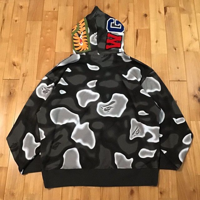 Bape BAPE LIQUID CAMO SHARK FULL ZIP HOODIE a bathing ape Size US XL / EU 56 / 4 - 2 Thumbnail