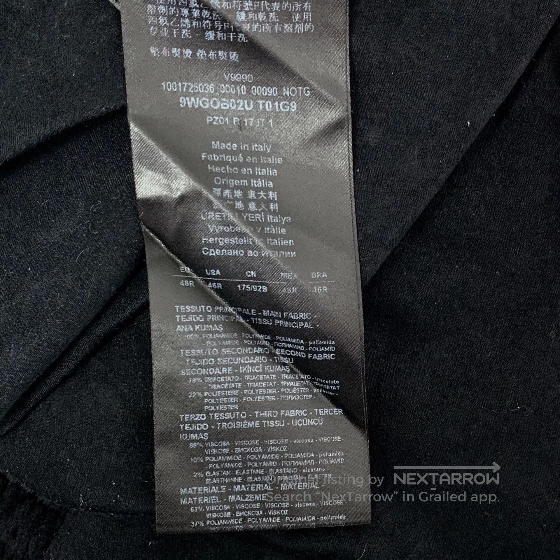 Giorgio Armani Giorgio Armani Triangular Logo Cotton Jacket. Size US S / EU 44-46 / 1 - 8 Thumbnail