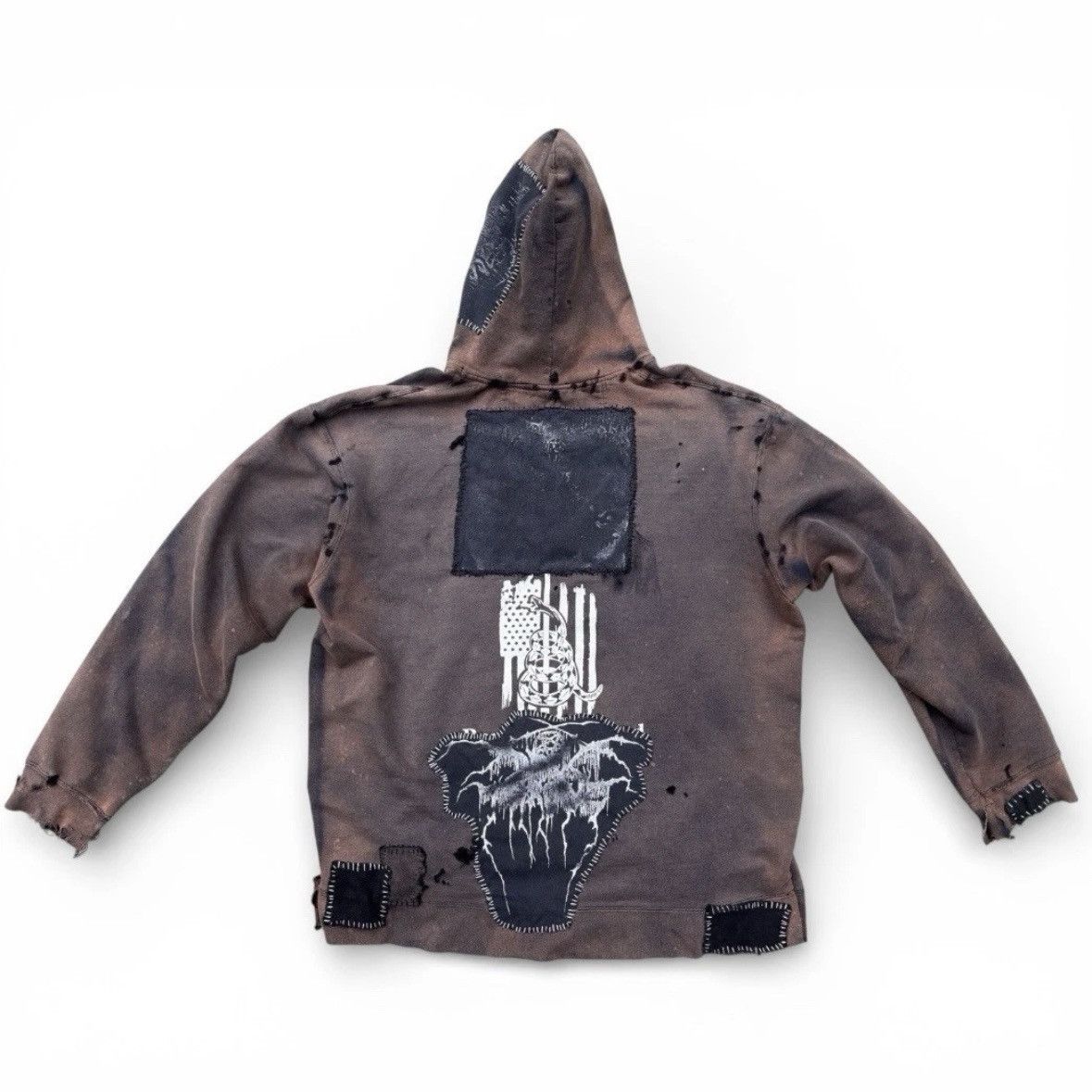 Other Vintage Reconstructed Patchwork Crust Punk Hoodie Size Large Size US L / EU 52-54 / 3 - 7 Thumbnail