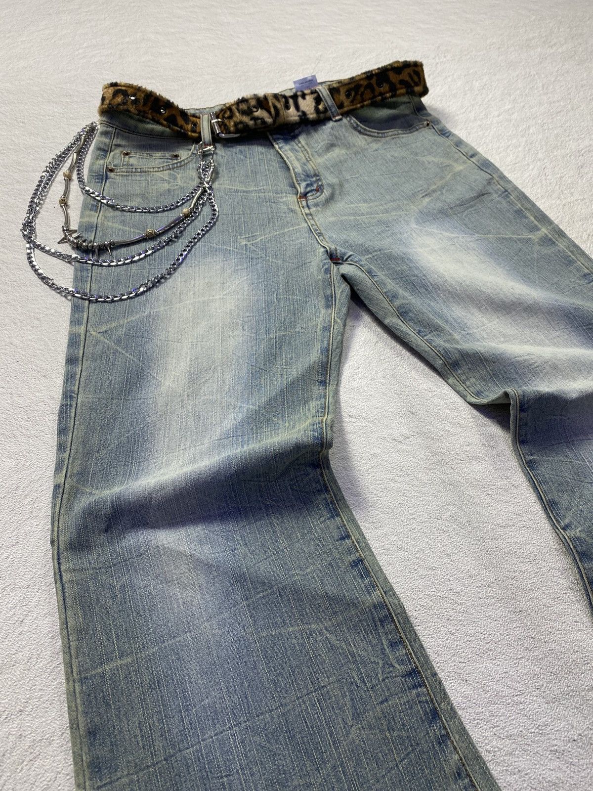 If Six Was Nine × Japanese Brand × Tornado Mart Japanese super flared washed jean Size US 32 / EU 48 - 3 Thumbnail