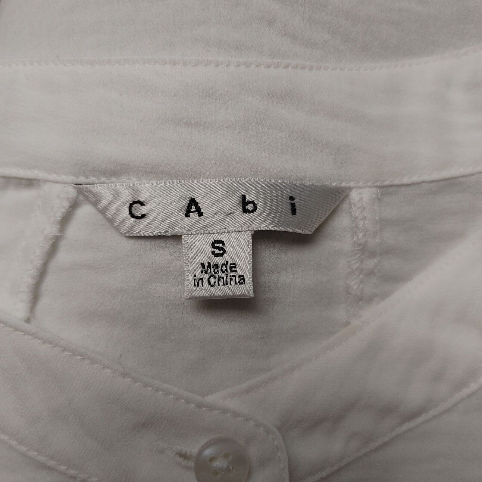 Other Cabi Women's White Short Sleeve Light Top Small Size S / US 4 / IT 40 - 3 Thumbnail