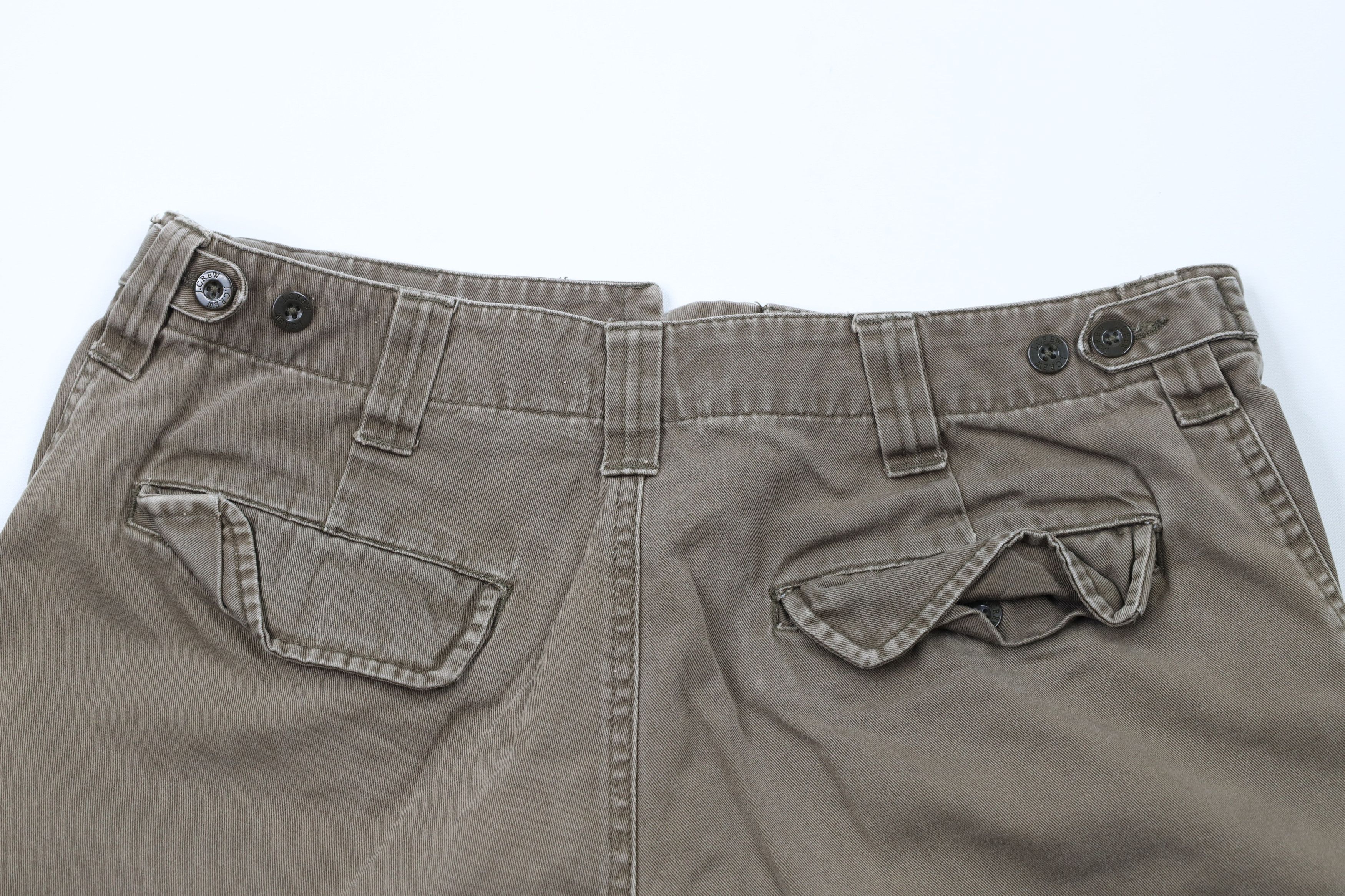 J.Crew Vintage 90s J Crew Button Fly Custom Cut Off Cargo Shorts Size US 32 / EU 48 - 8 Thumbnail