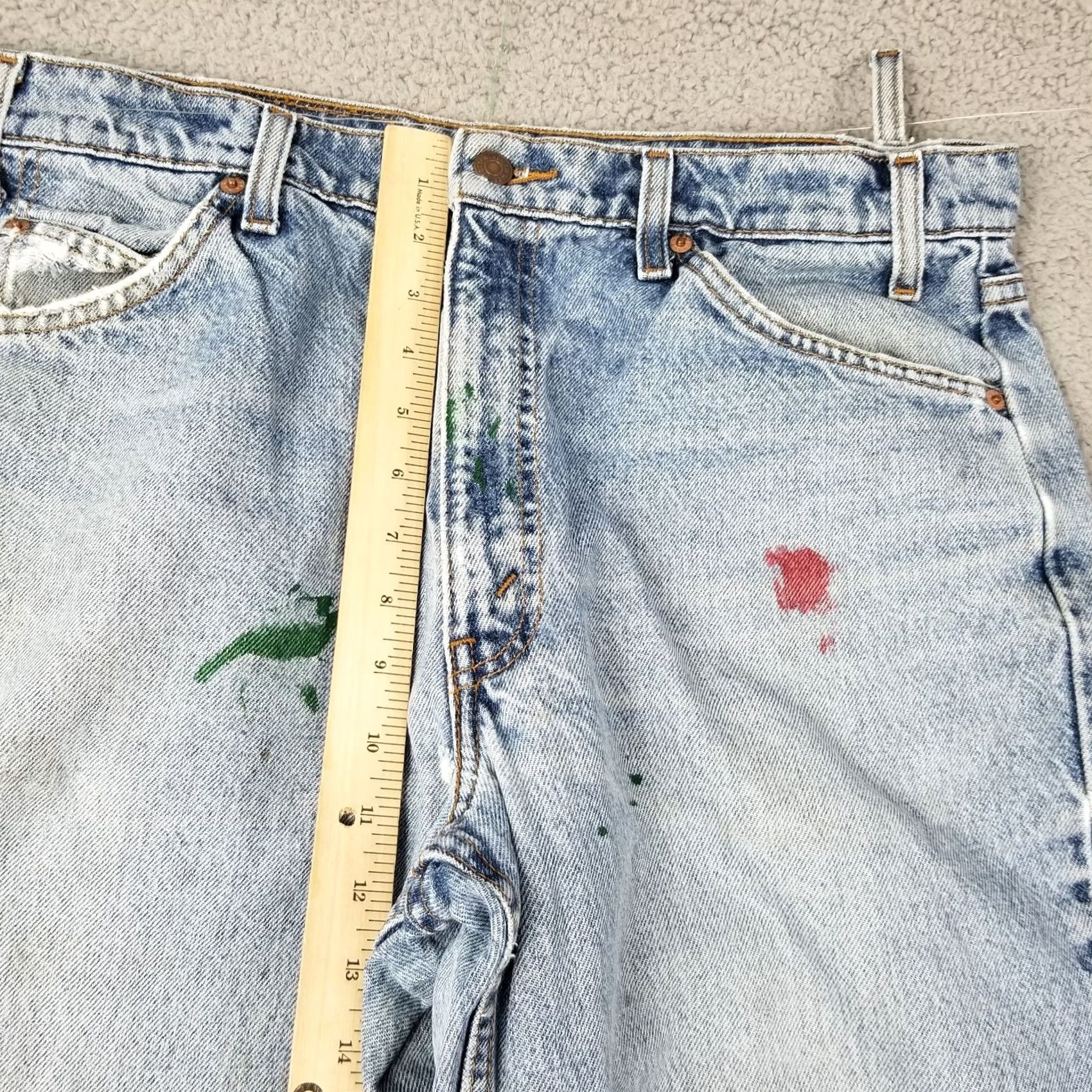 Levi's VINTAGE Levi's 550 Jeans Men 36x34 Tapered Relaxed Blue Denim 5-Pocket 90s Grunge Mens Size US 36 / EU 52 - 7 Thumbnail