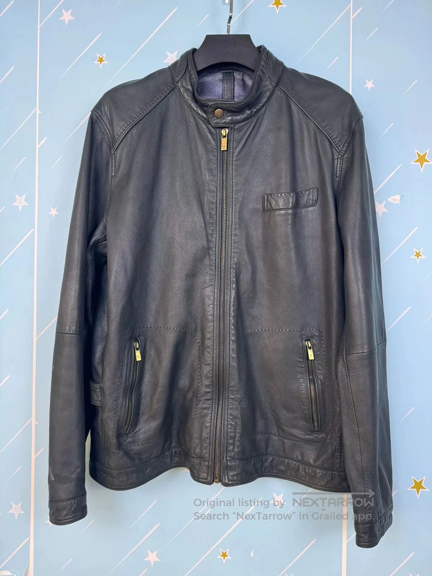 Other Genuine MD Leather Jacket for Men. Size US XXL / EU 58 / 5 - 1 Thumbnail