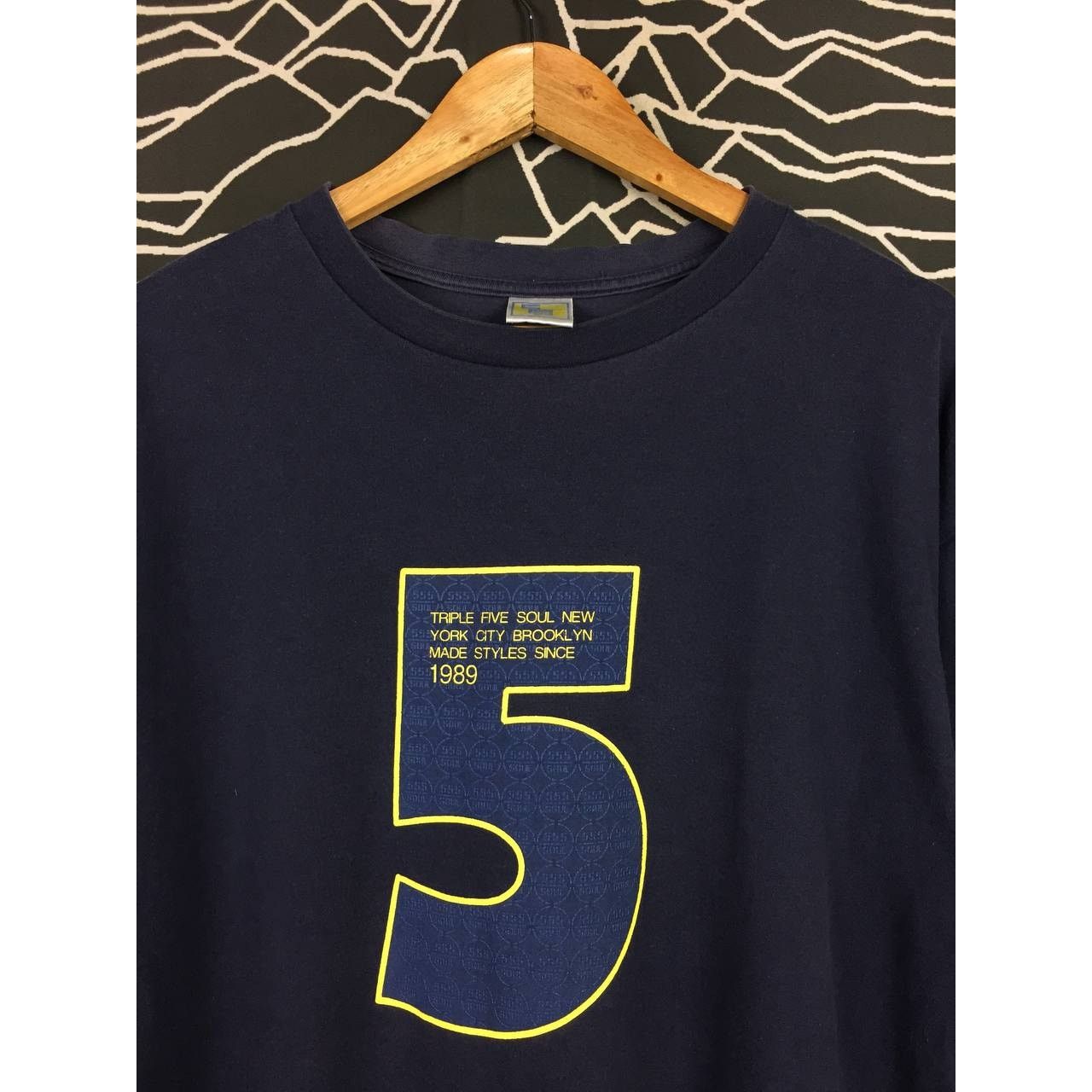 Triple 5 Soul × Vintage Vtg Triple Five Soul NYC Brooklyn OG Streetwear Hip Hop Tee Size US L / EU 52-54 / 3 - 3 Thumbnail