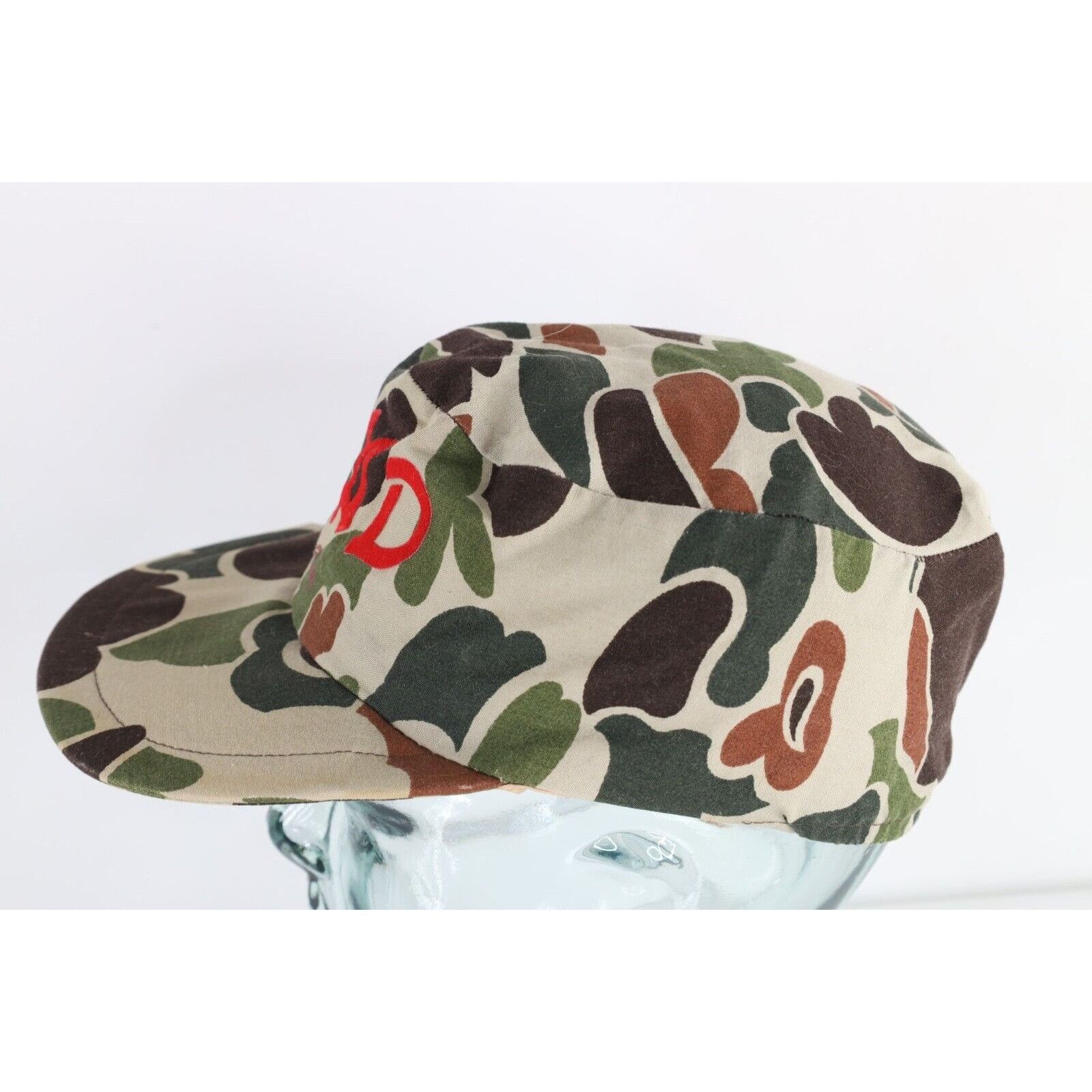 Vintage Vintage 70s 80s Frogskin Camouflage Military Style Hat Size ONE SIZE - 4 Thumbnail
