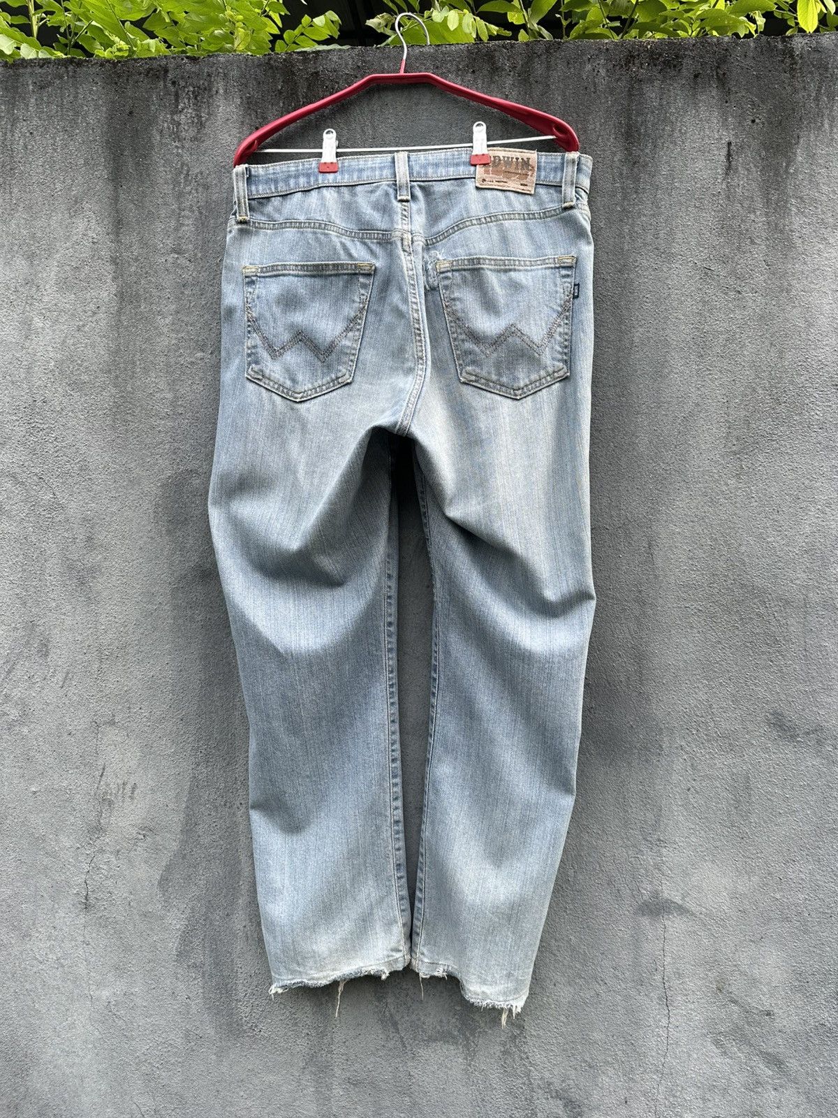 Edwin 👹Vintage Edwin 408 Soft-Flex THRASHED Baggy Jeans Size US 33 - 6 Thumbnail
