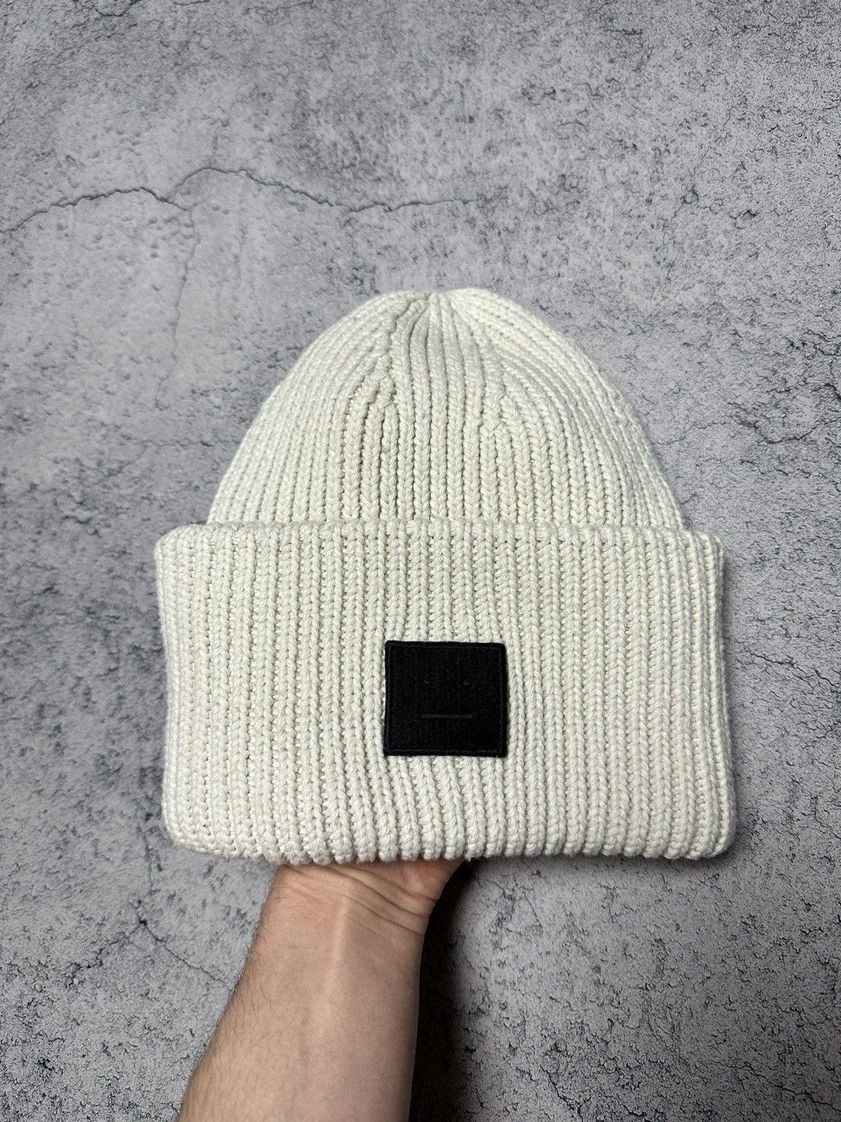 Acne Studios Acne Studios Pancy Wool Face Patch Beanie Hat Size ONE SIZE - 5 Thumbnail