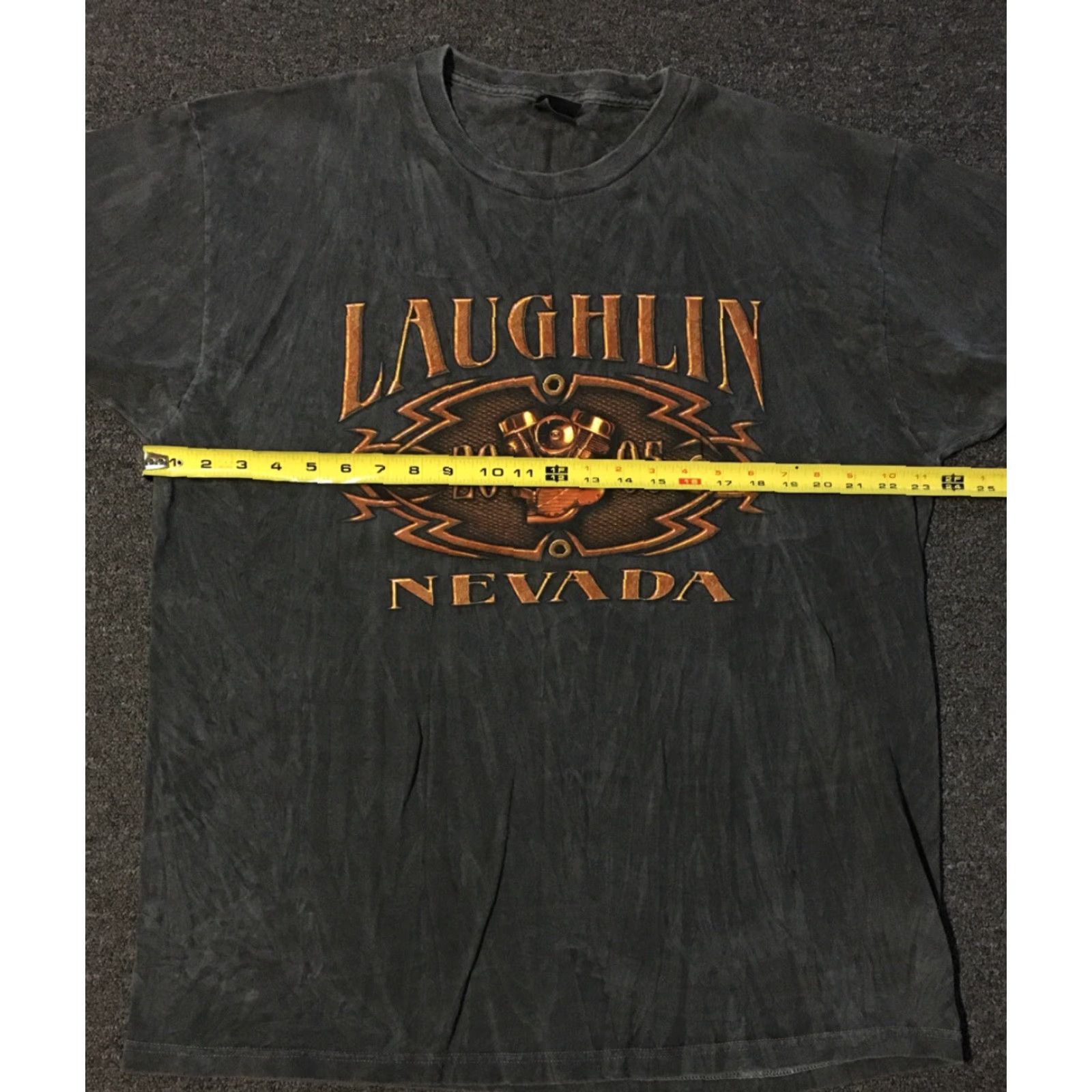 Fruit Of The Loom VINTAGE Laughlin Nevada Acid Wash Biker Shirt XL USA Motorcycle Grunge 90s LV Size US XL / EU 56 / 4 - 6 Thumbnail