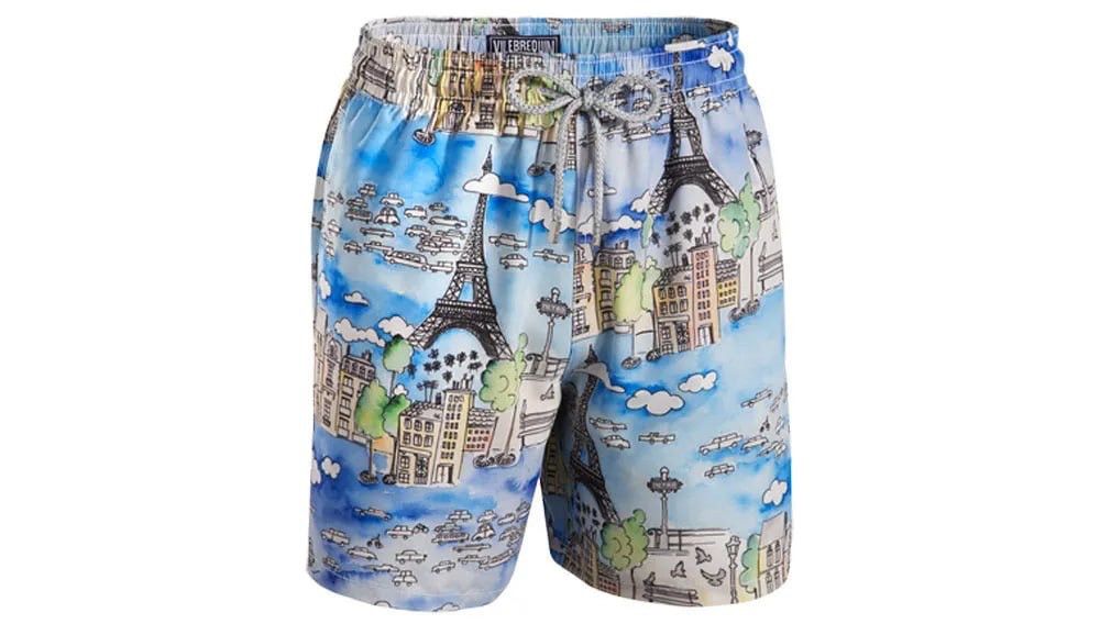 Vilebrequin Vilebrequin Moorea Swim Shorts Paris Eiffel Casual Pocket Size US 34 / EU 50 - 2 Thumbnail