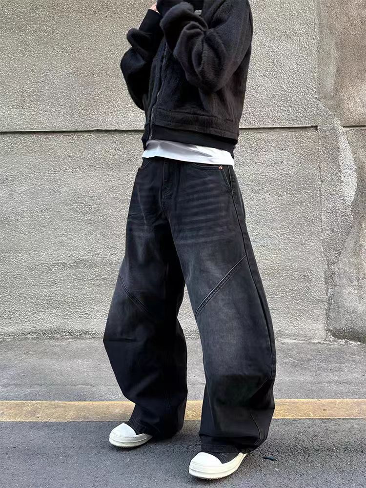 Vintage Washed Black Machete Contour Baggy Jeans Size US 32 / EU 48 - 4 Thumbnail