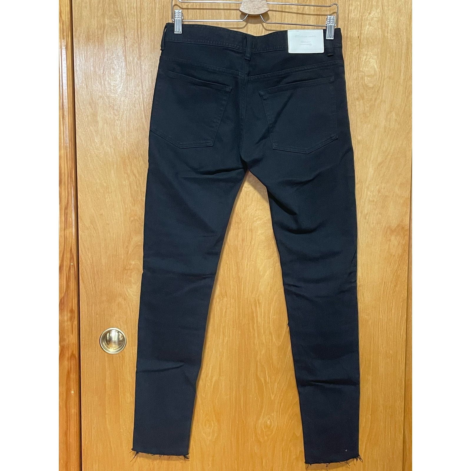 Undercover 17AW Undercover Black Distressed Raw Edge Skinny Jeans JP 2 Size 31" - 2 Thumbnail