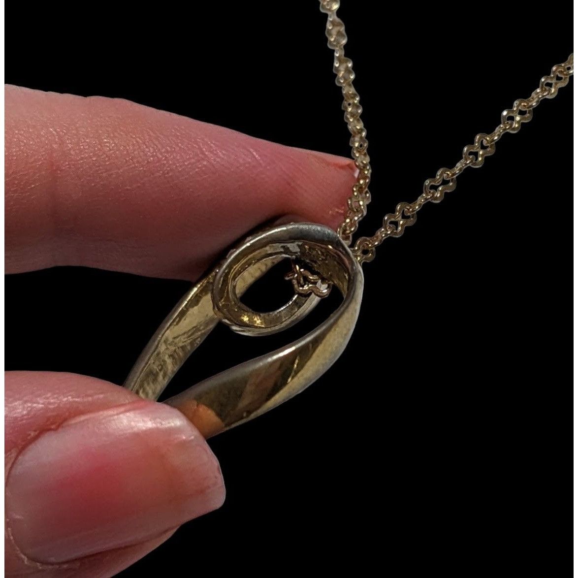 Other Open Heart-Shaped Rhinestone Pendant Necklace Size ONE SIZE - 10 Thumbnail