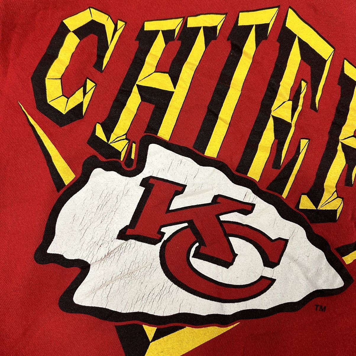 NFL × Vintage vintage Kansas City chiefs Crewneck sweatshirt sz xl Size US XL / EU 56 / 4 - 4 Thumbnail