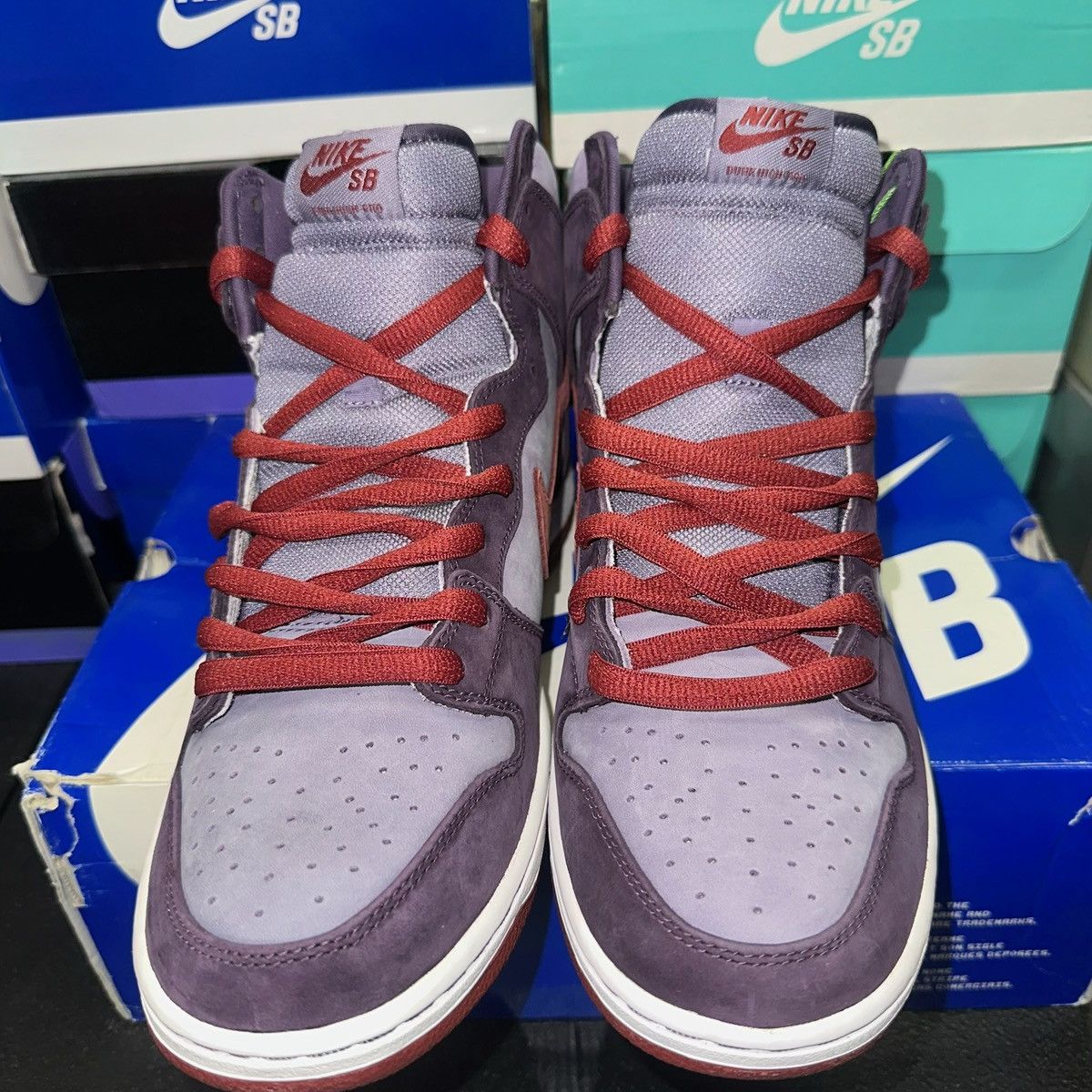 Nike Size 11 - Nike Dunk Premium SB High Plum - 313171-500 Size US 11 / EU 44 - 4 Thumbnail
