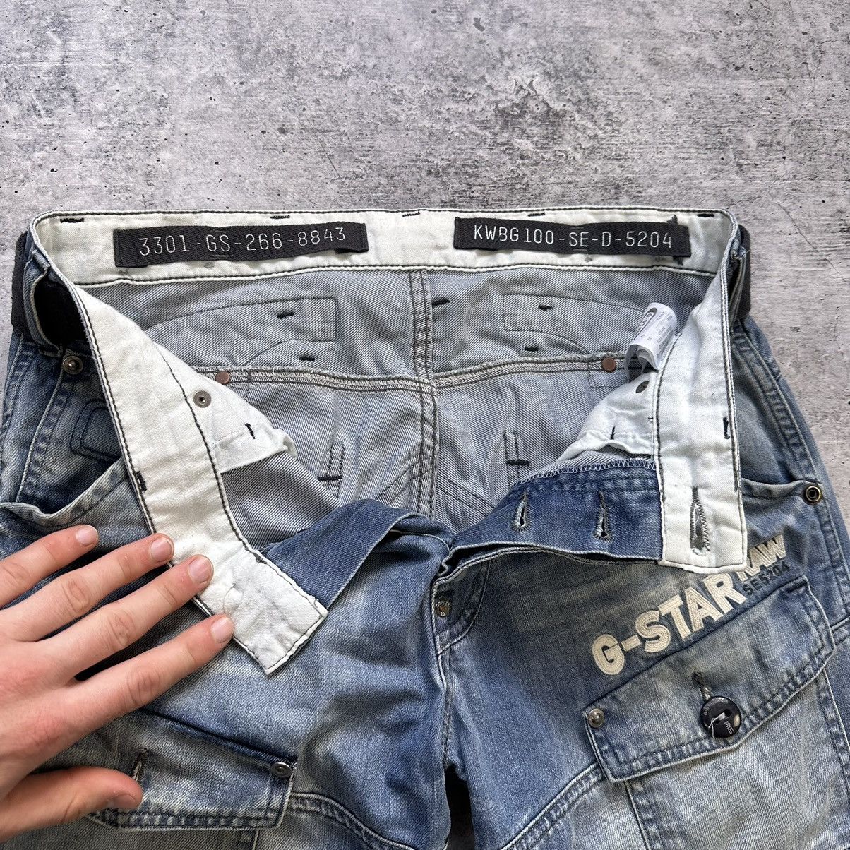 Other G Star Raw Vintage Denim Pants Double Knee Jeans Y2K Hype Size US 32 / EU 48 - 8 Thumbnail
