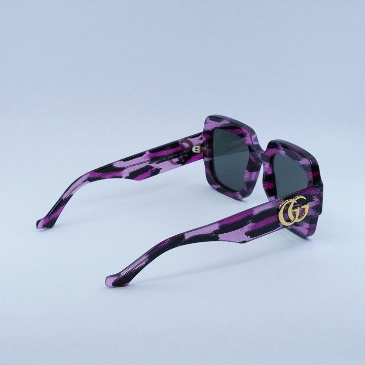Gucci Gucci GG1547S 003 Sunglasses Glitter Fuchsia With Black Size ONE SIZE - 11 Thumbnail