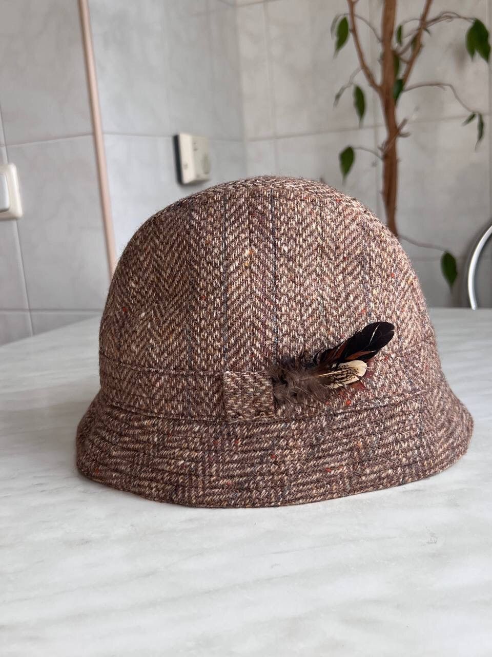 Barbour × Vintage Vintage 90s Barbour Bucket Cap Hat Wool Streetwear Hype Size ONE SIZE - 2 Thumbnail
