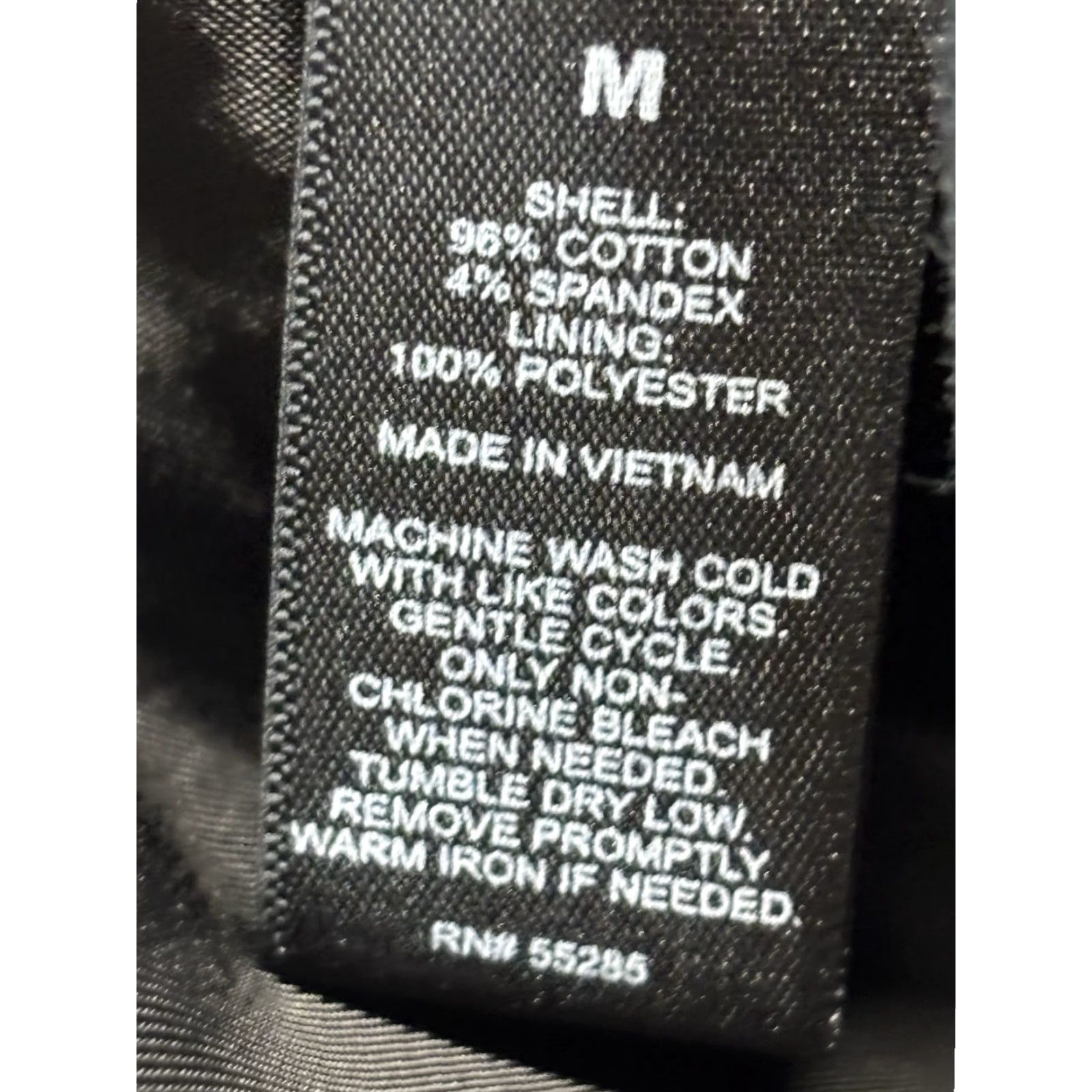 Express Express Black Blazer Sport Coat Men's Medium 38 Cotton Blend Two-Button Solid Business Party Size 40R - 7 Thumbnail