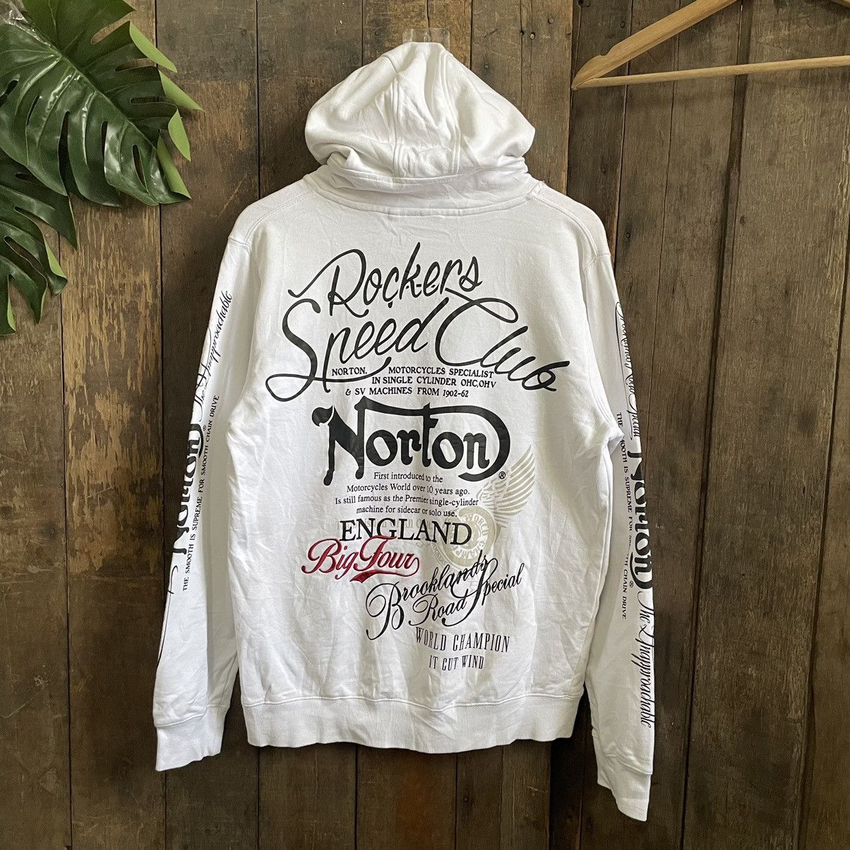 Norton Vintage Norton Motorcycle Rockers Speed Club Hoodie Size US L / EU 52-54 / 3 - 1 Thumbnail
