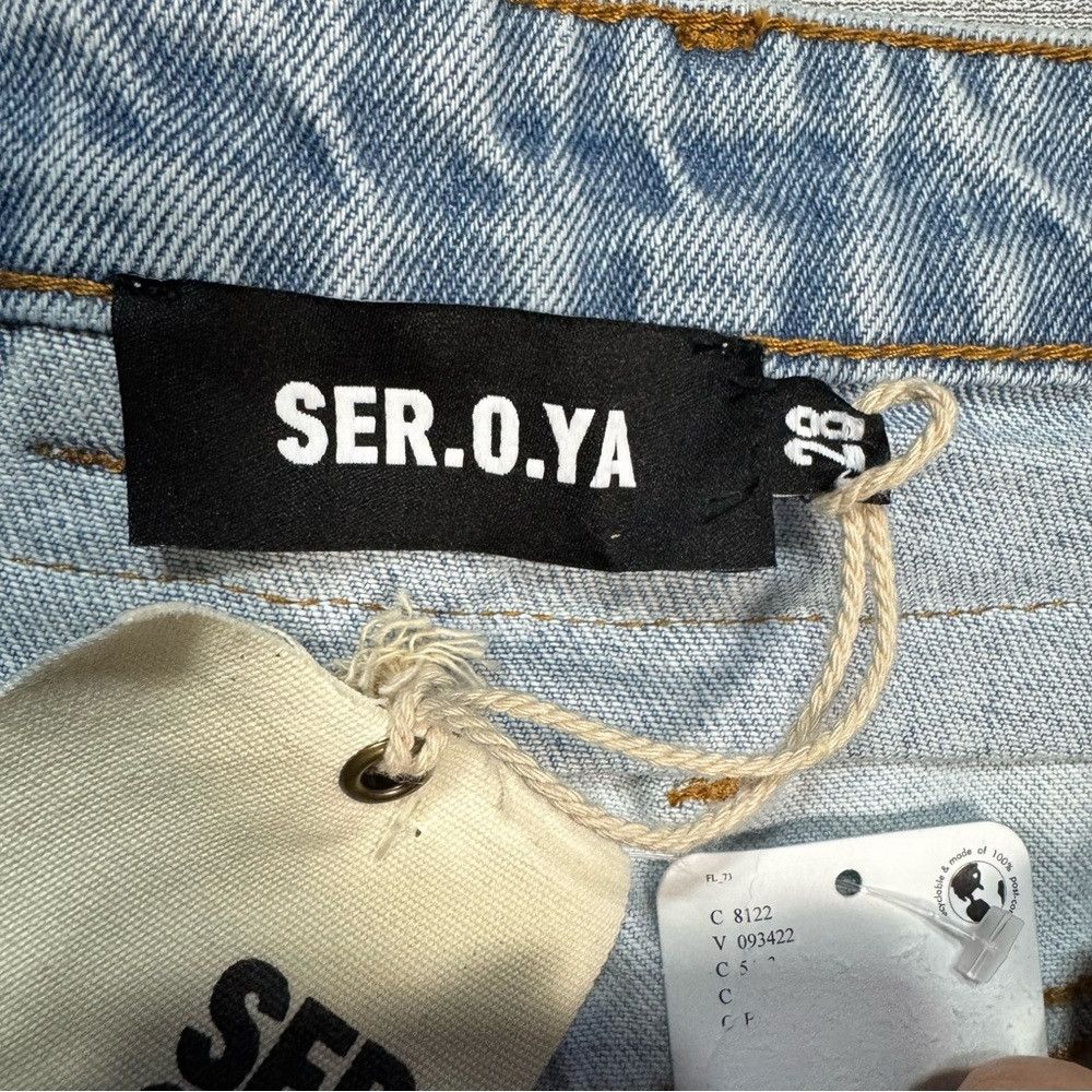 SER.O.YA NWT New $328 SER.O.YA Blythe Jeans in Skylight Size 28 Size 28" / US 6 / IT 42 - 8 Thumbnail